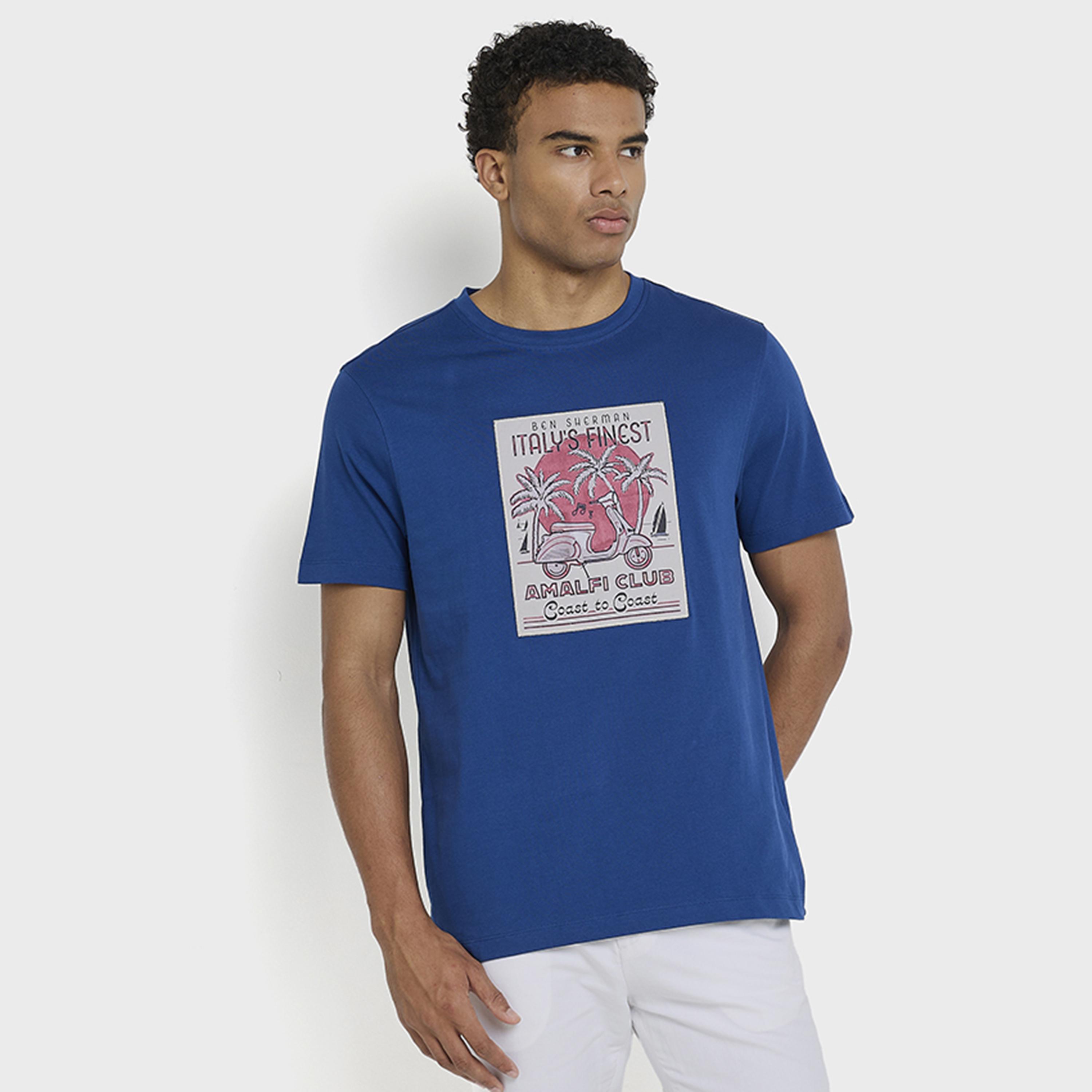 BEN SHERMAN Graphic Print Crew Neck Short Sleeves Men's T-Shirt-men-clothing-tshirtsandpolos-tshirts-image-5