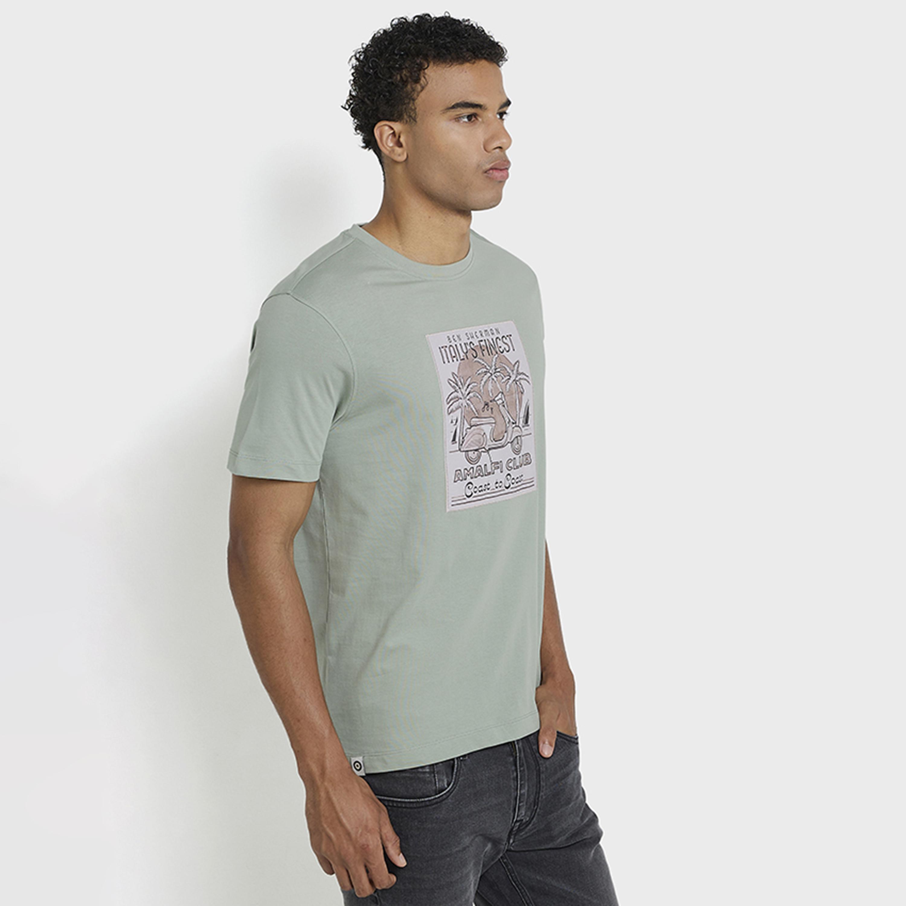 BEN SHERMAN Graphic Print Crew Neck Short Sleeves Men's T-Shirt-men-clothing-tshirtsandpolos-tshirts-image-2