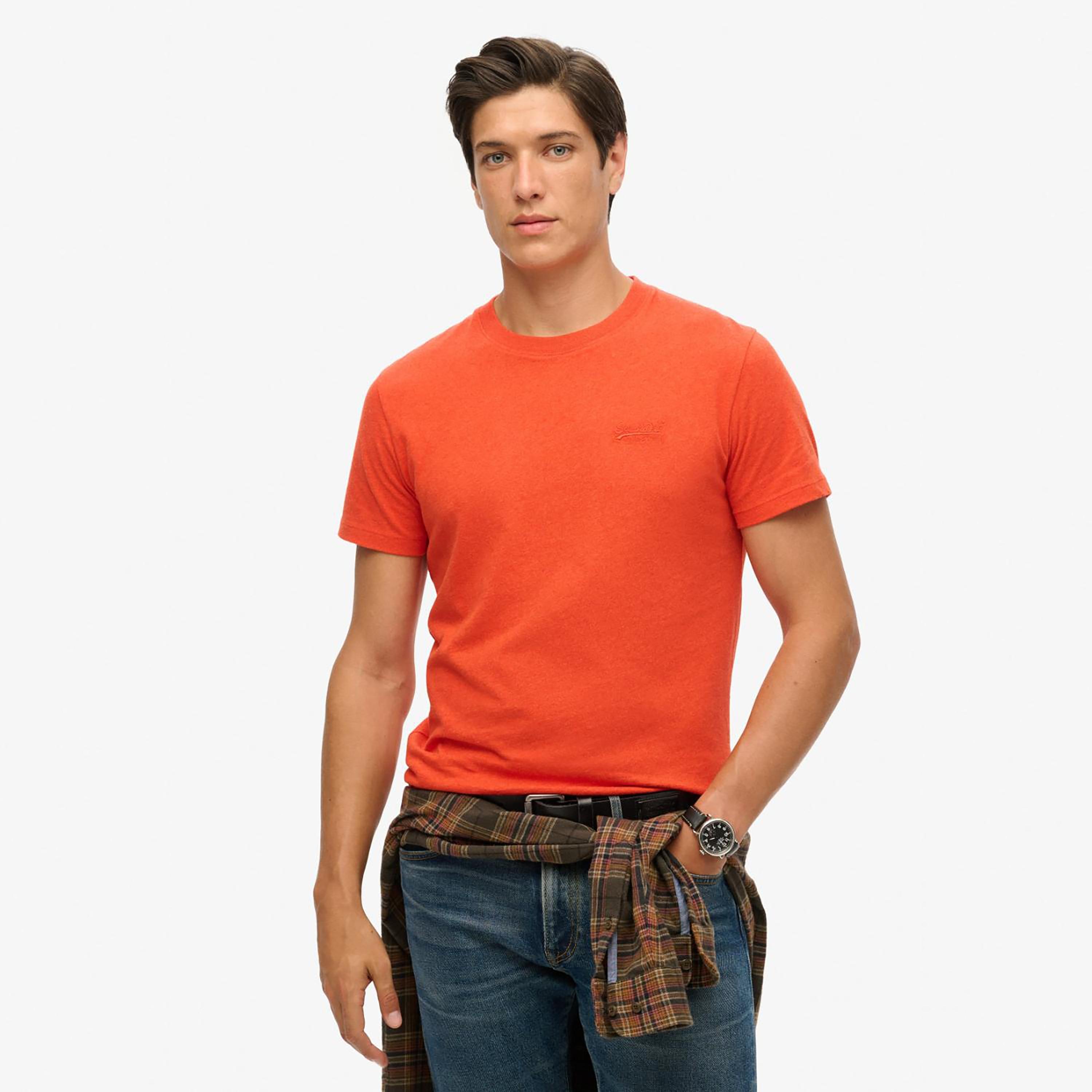 قميص الرجال بأكمام قصيرة بياقة قصيرة بسوبر دراي بلاين-men-clothing-tshirtsandpolos-tshirts-image-1