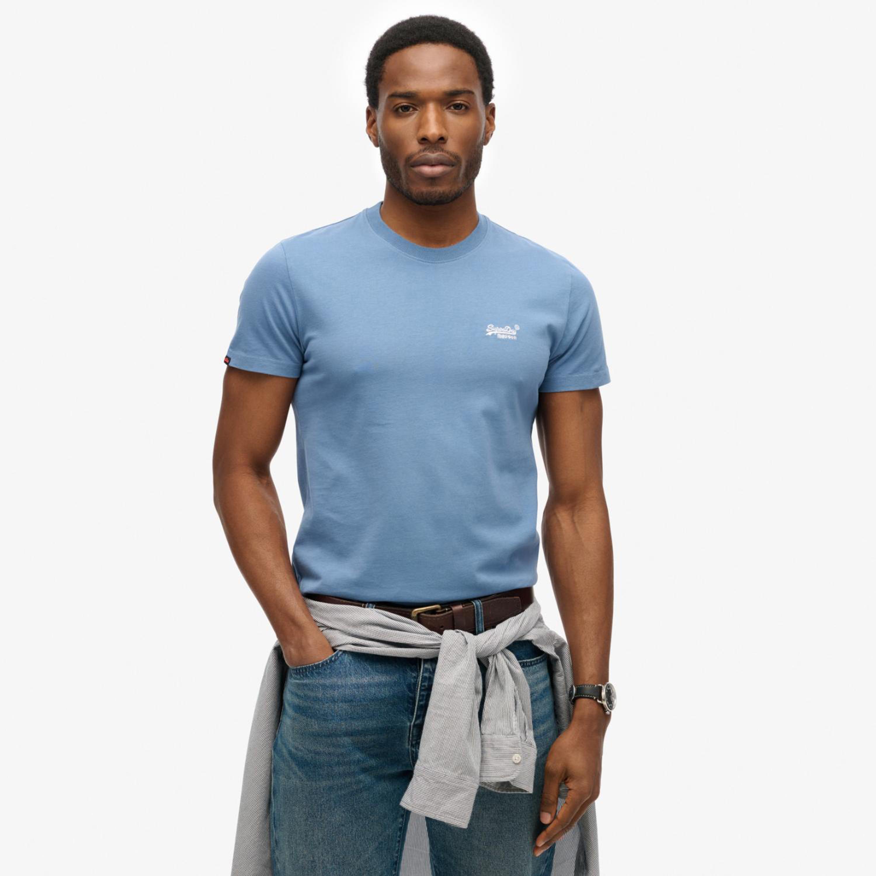 قميص الرجال بأكمام قصيرة بياقة قصيرة بسوبر دراي بلاين-men-clothing-tshirtsandpolos-tshirts-image-18