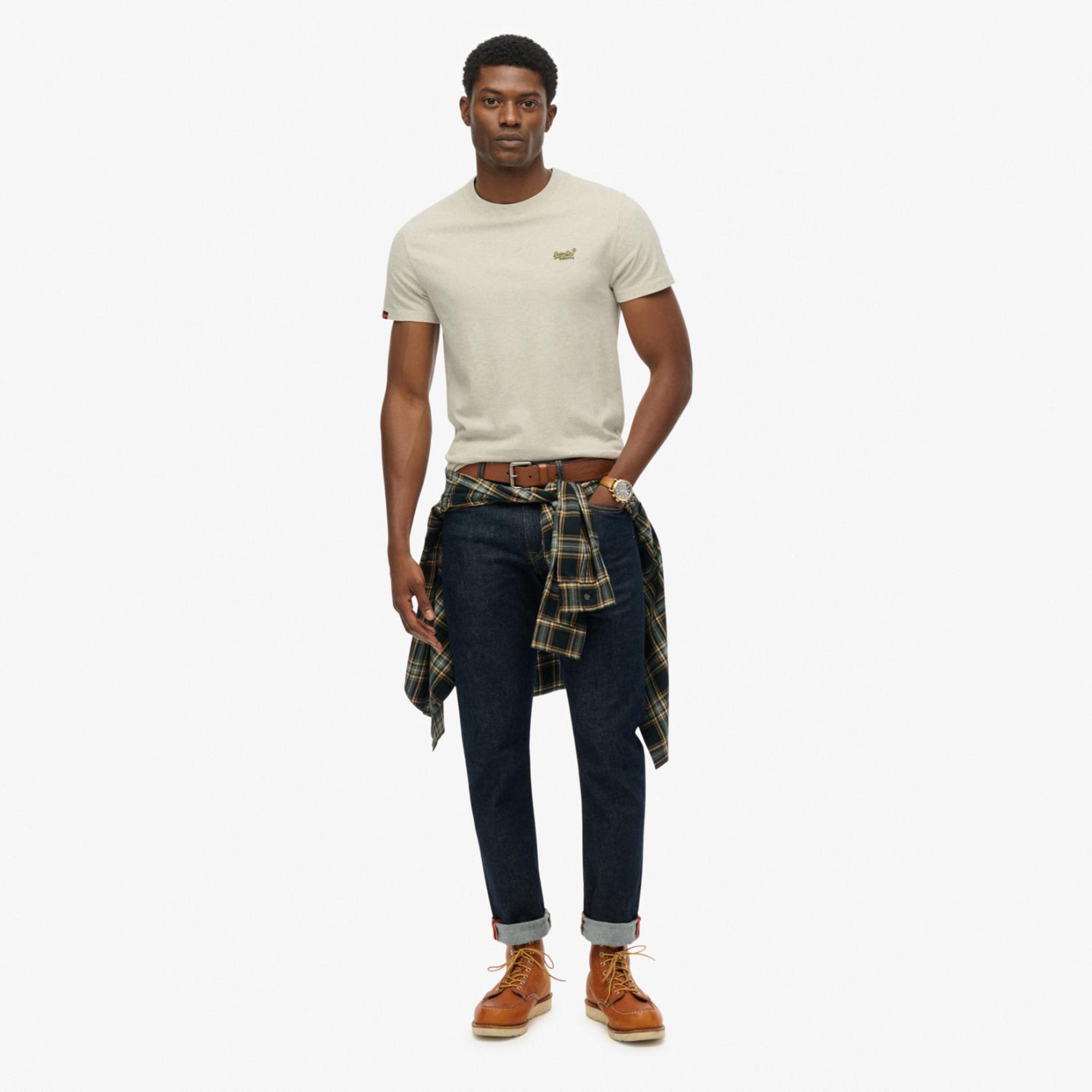 قميص الرجال بأكمام قصيرة بياقة قصيرة بسوبر دراي بلاين-men-clothing-tshirtsandpolos-tshirts-image-11