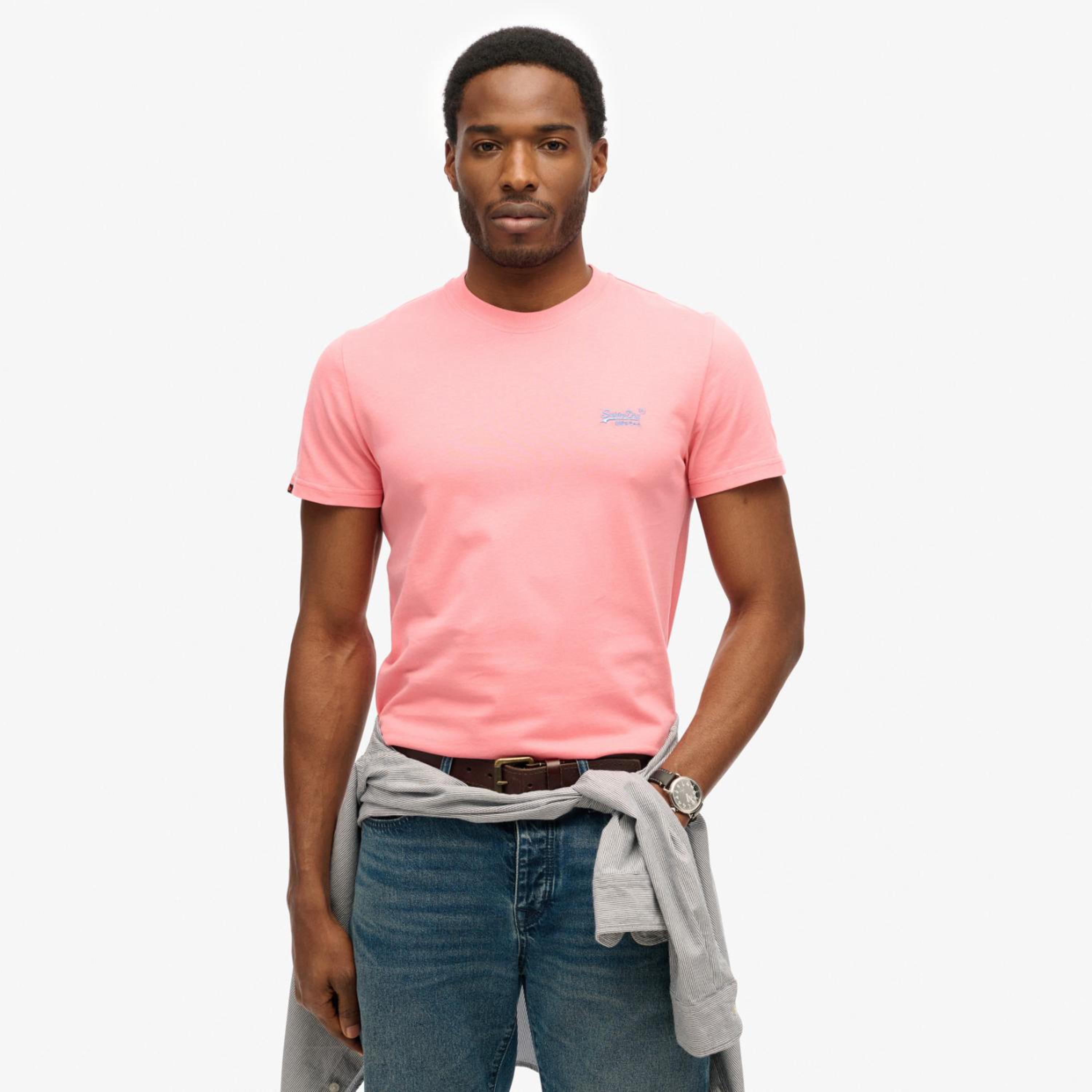 قميص الرجال بأكمام قصيرة بياقة قصيرة بسوبر دراي بلاين-men-clothing-tshirtsandpolos-tshirts-image-14