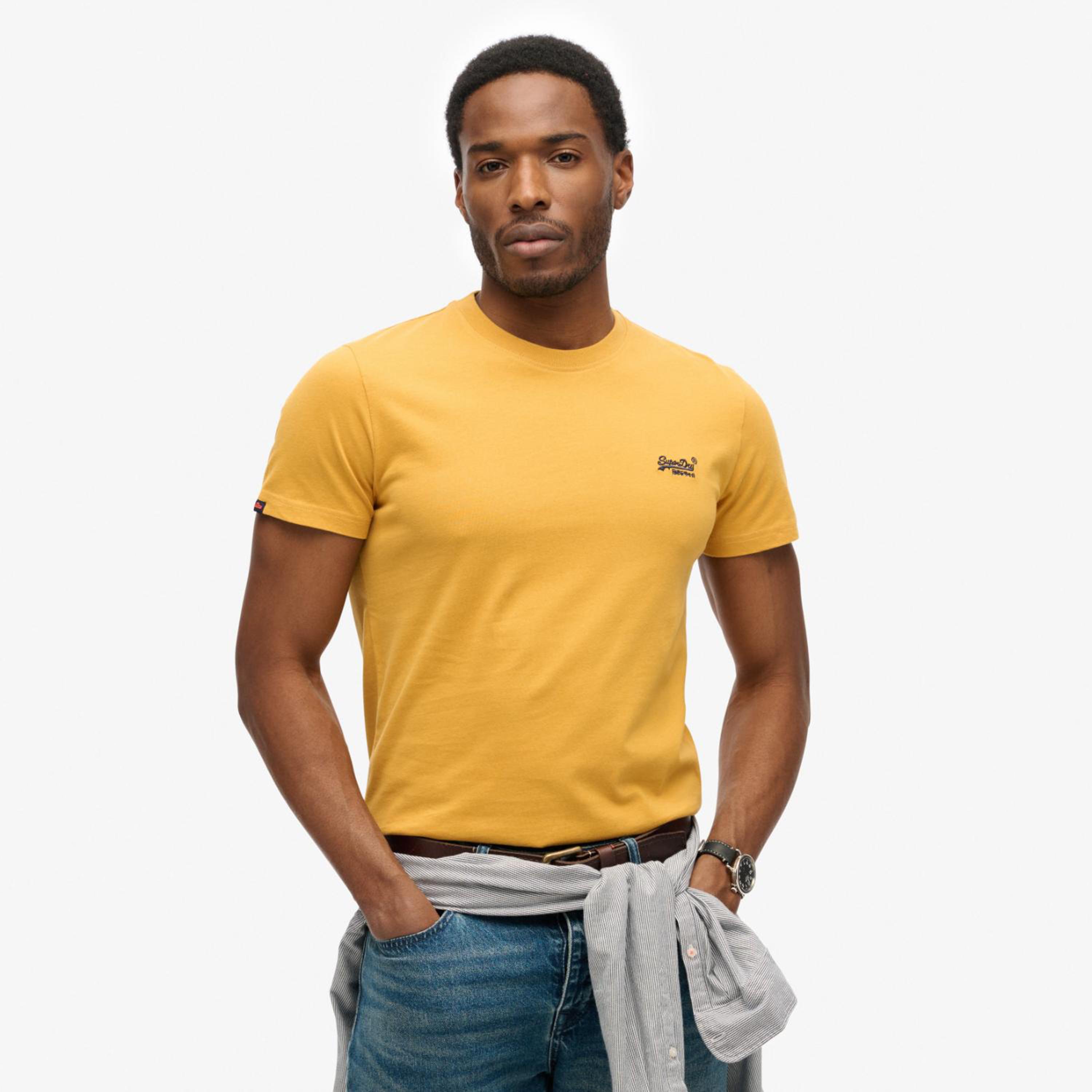 قميص الرجال بأكمام قصيرة بياقة قصيرة بسوبر دراي بلاين-men-clothing-tshirtsandpolos-tshirts-image-7