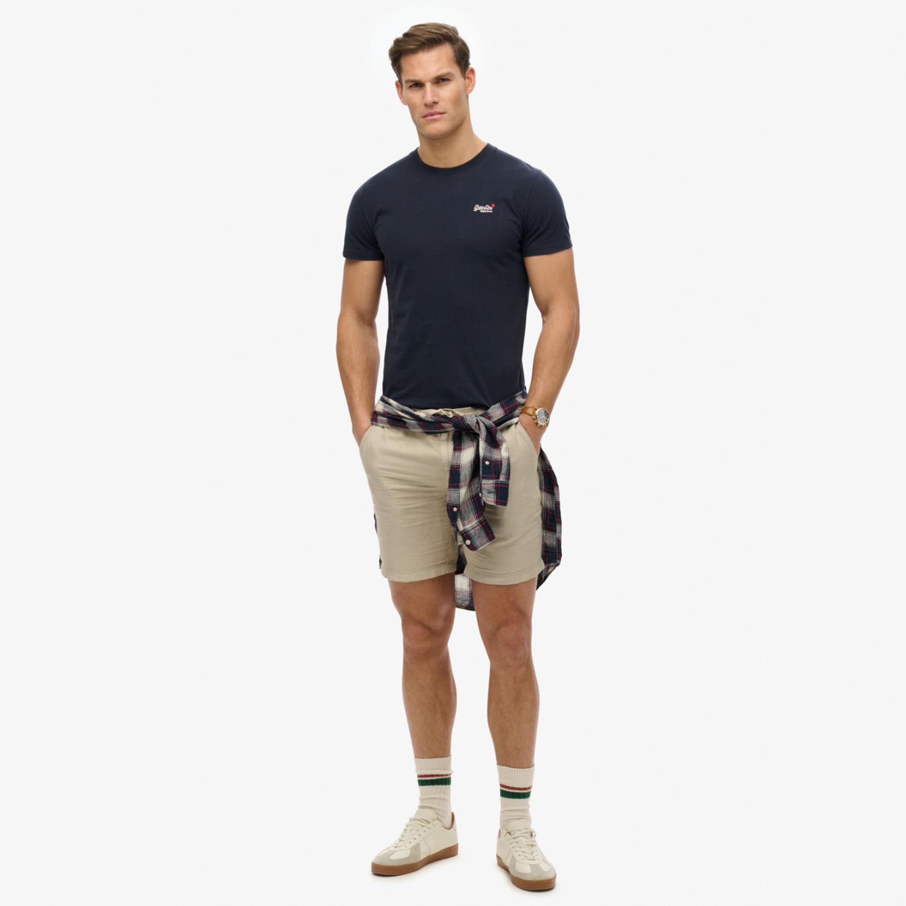 تيشيرت رجالي سادة بياقة دائرية وأكمام قصيرة من سوبردراي-men-clothing-tshirtsandpolos-tshirts-image-2