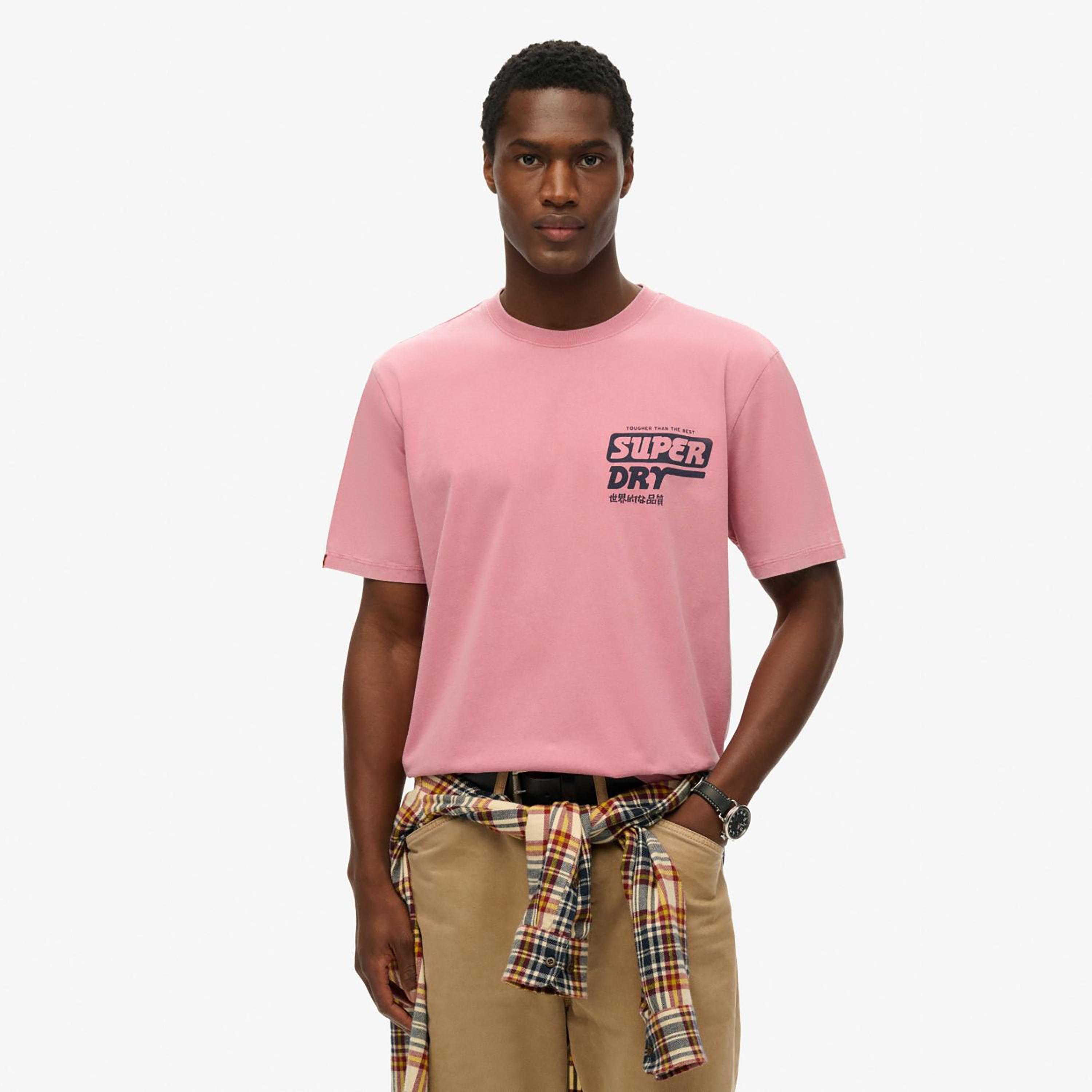 Superdry Plain Crew Neck Short Sleeves Men's T-Shirt-men-clothing-tshirtsandpolos-tshirts-image-1