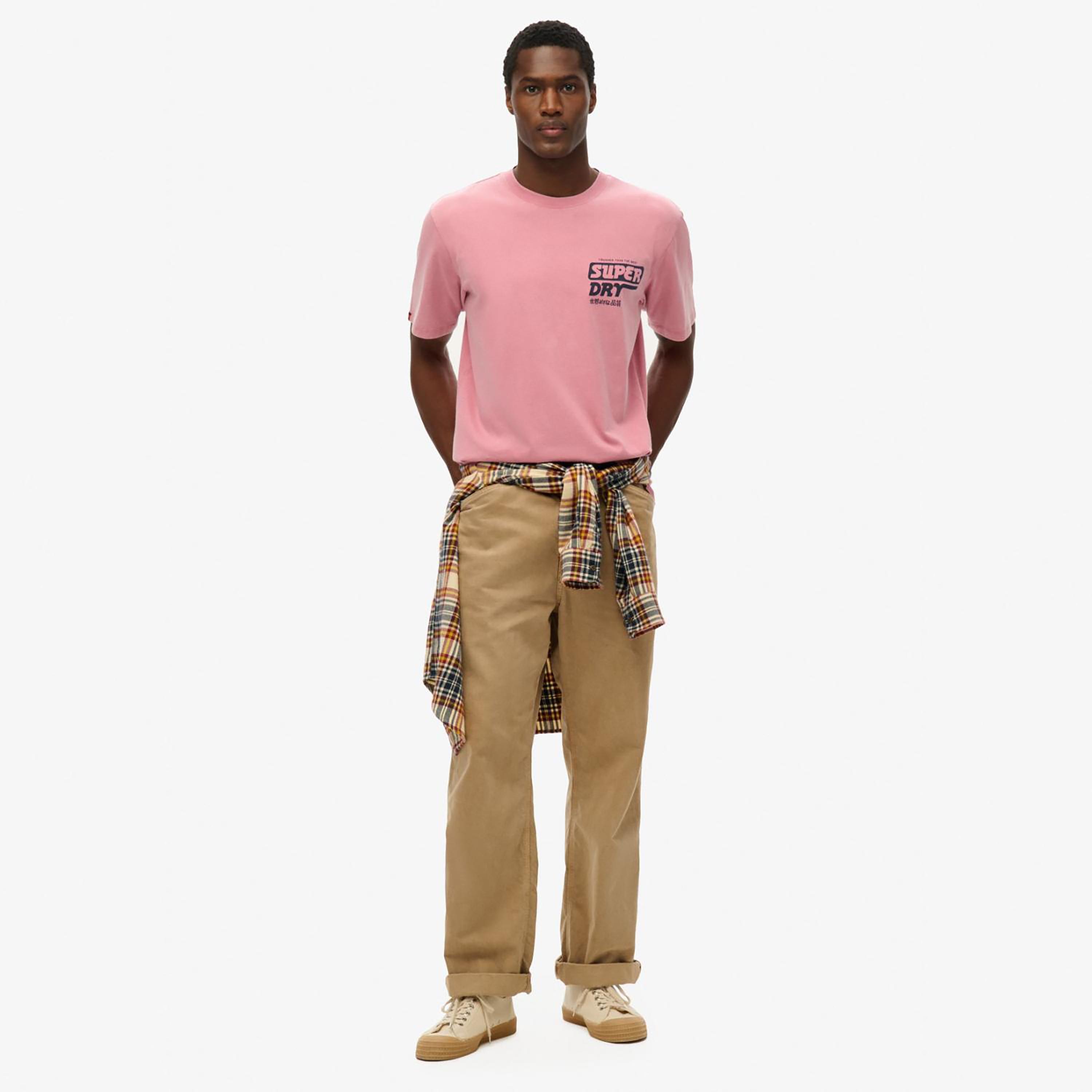 Superdry Plain Crew Neck Short Sleeves Men's T-Shirt-men-clothing-tshirtsandpolos-tshirts-image-2