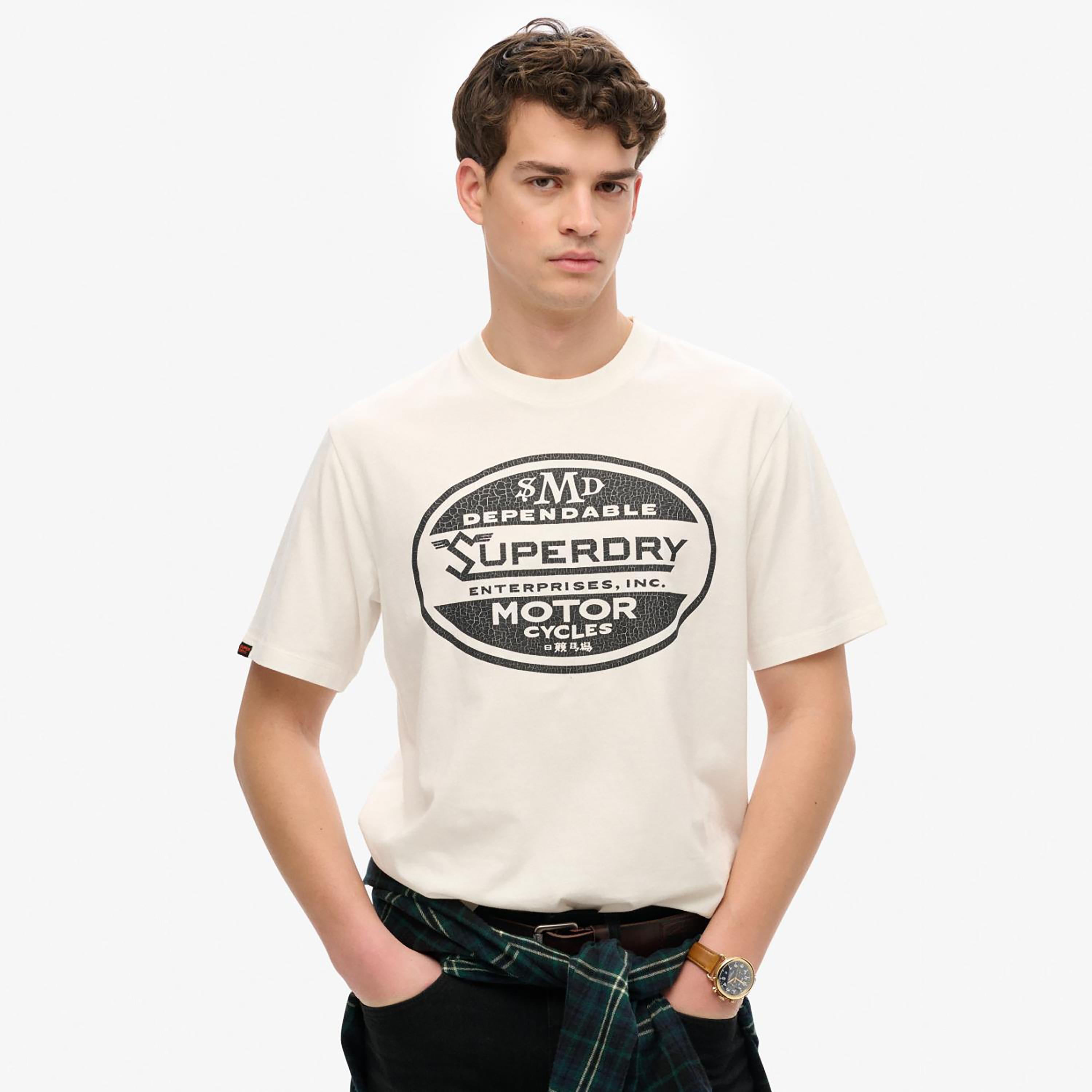 Superdry Printed Crew Neck Short Sleeves Men's T-Shirt-men-clothing-tshirtsandpolos-tshirts-image-1