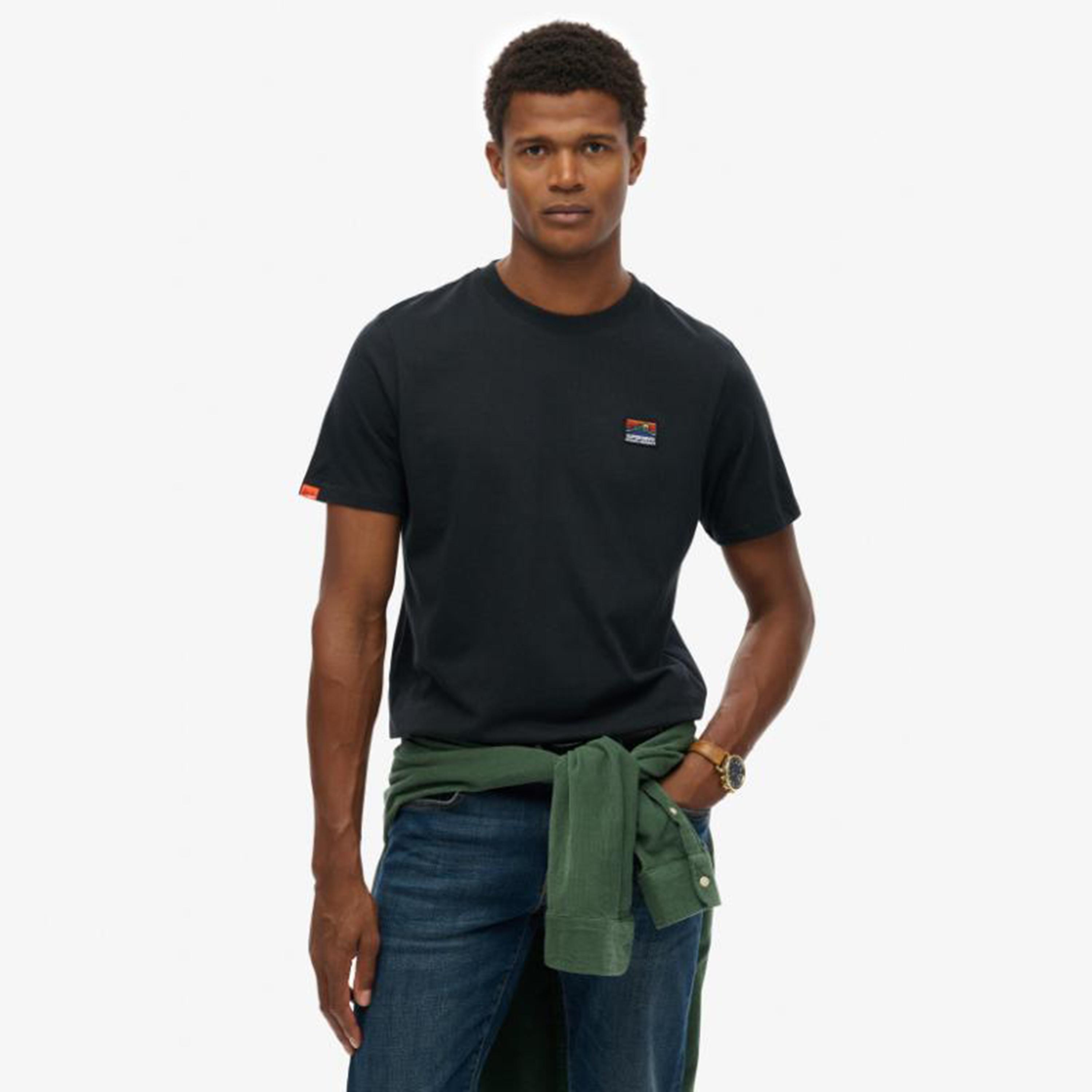Superdry Plain Crew Neck Short Sleeves Men's T-Shirt-men-clothing-tshirtsandpolos-tshirts-image-1