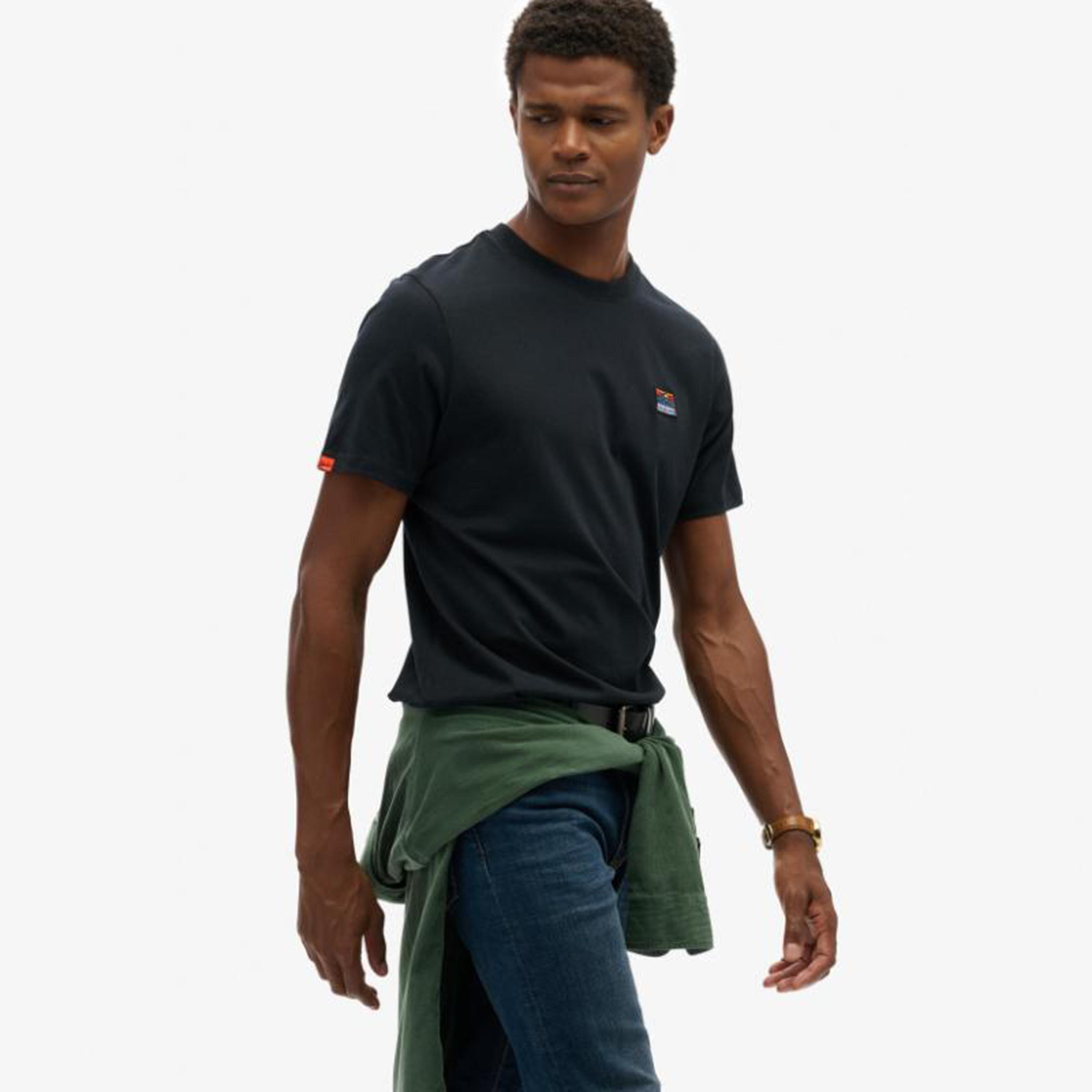 Superdry Plain Crew Neck Short Sleeves Men's T-Shirt-men-clothing-tshirtsandpolos-tshirts-image-4