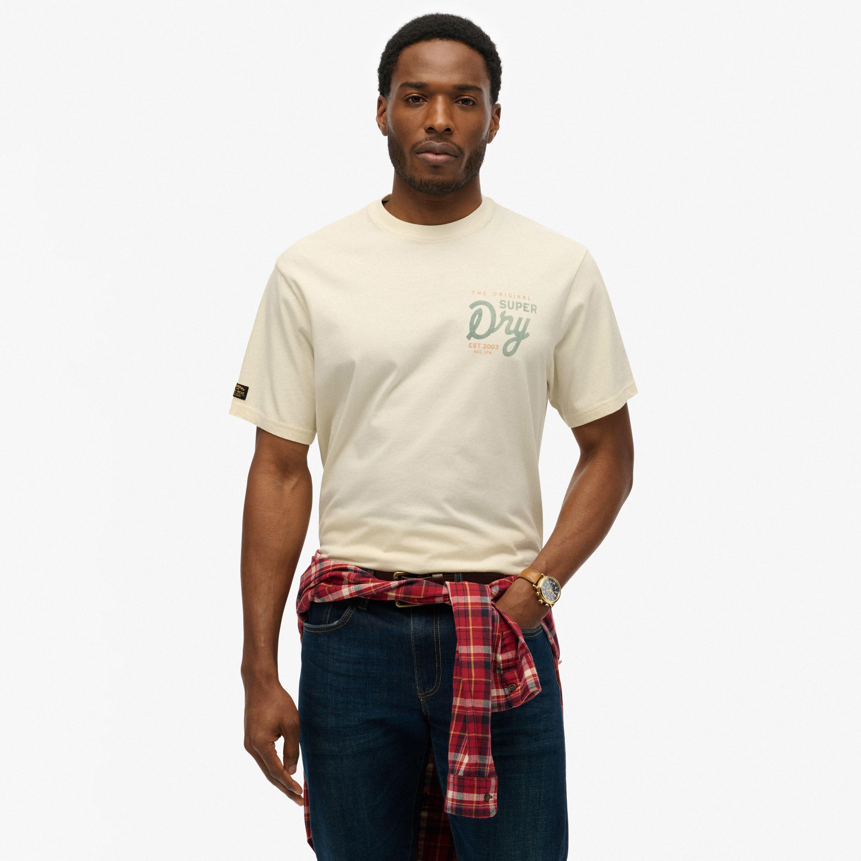 Superdry Logo Print Crew Neck Short Sleeves Men's T-Shirt-men-clothing-tshirtsandpolos-tshirts-image-1