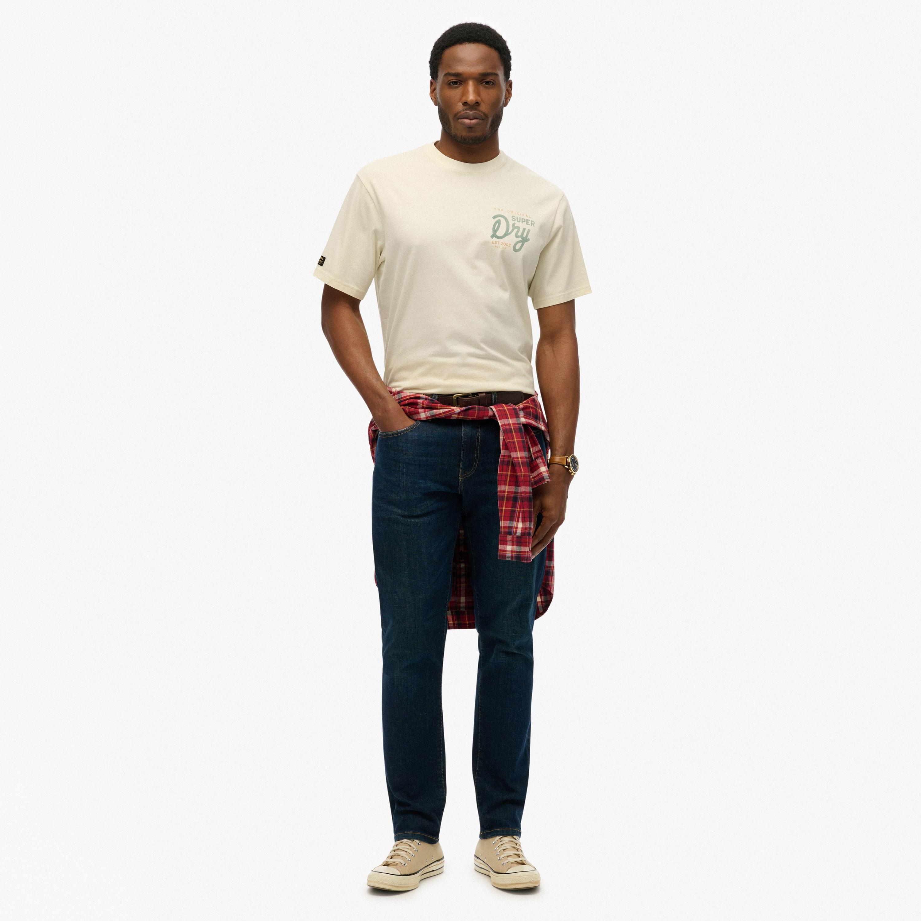 Superdry Logo Print Crew Neck Short Sleeves Men's T-Shirt-men-clothing-tshirtsandpolos-tshirts-image-2