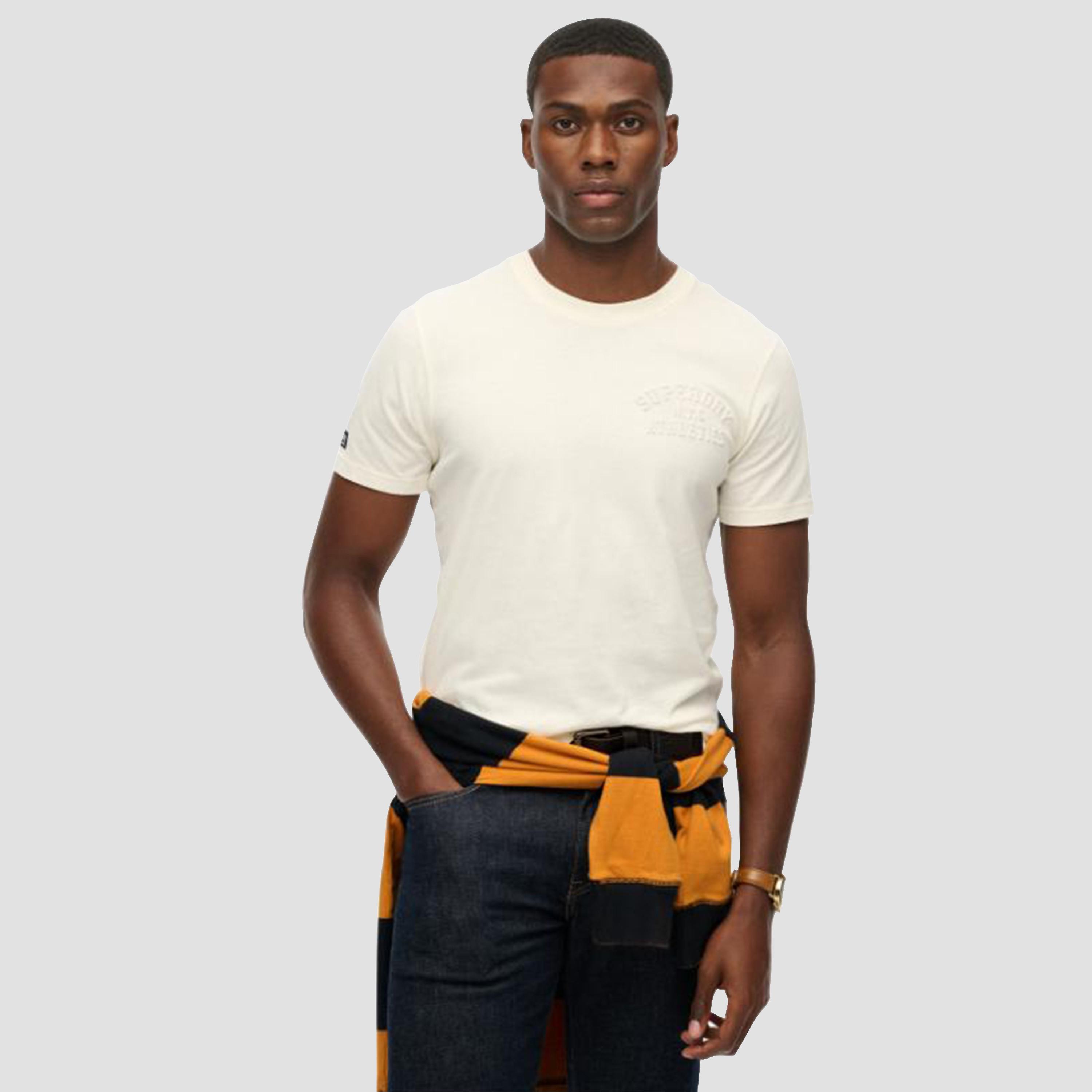 Superdry Embossed Logo Crew Neck Short Sleeves Men's T-Shirt-men-clothing-tshirtsandpolos-tshirts-image-1