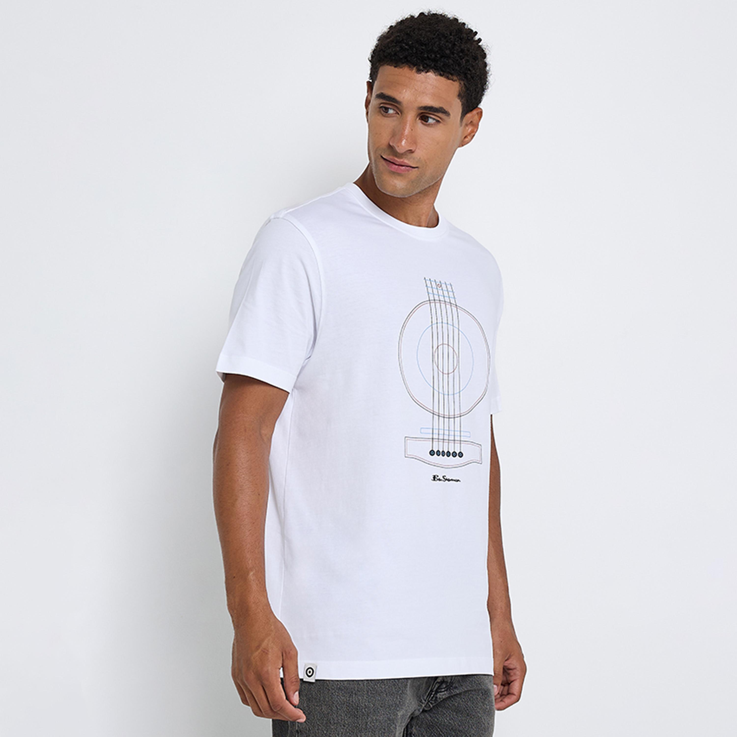 BEN SHERMAN Graphic Print Crew Neck Short Sleeves Men's T-Shirt-men-clothing-tshirtsandpolos-tshirts-image-2