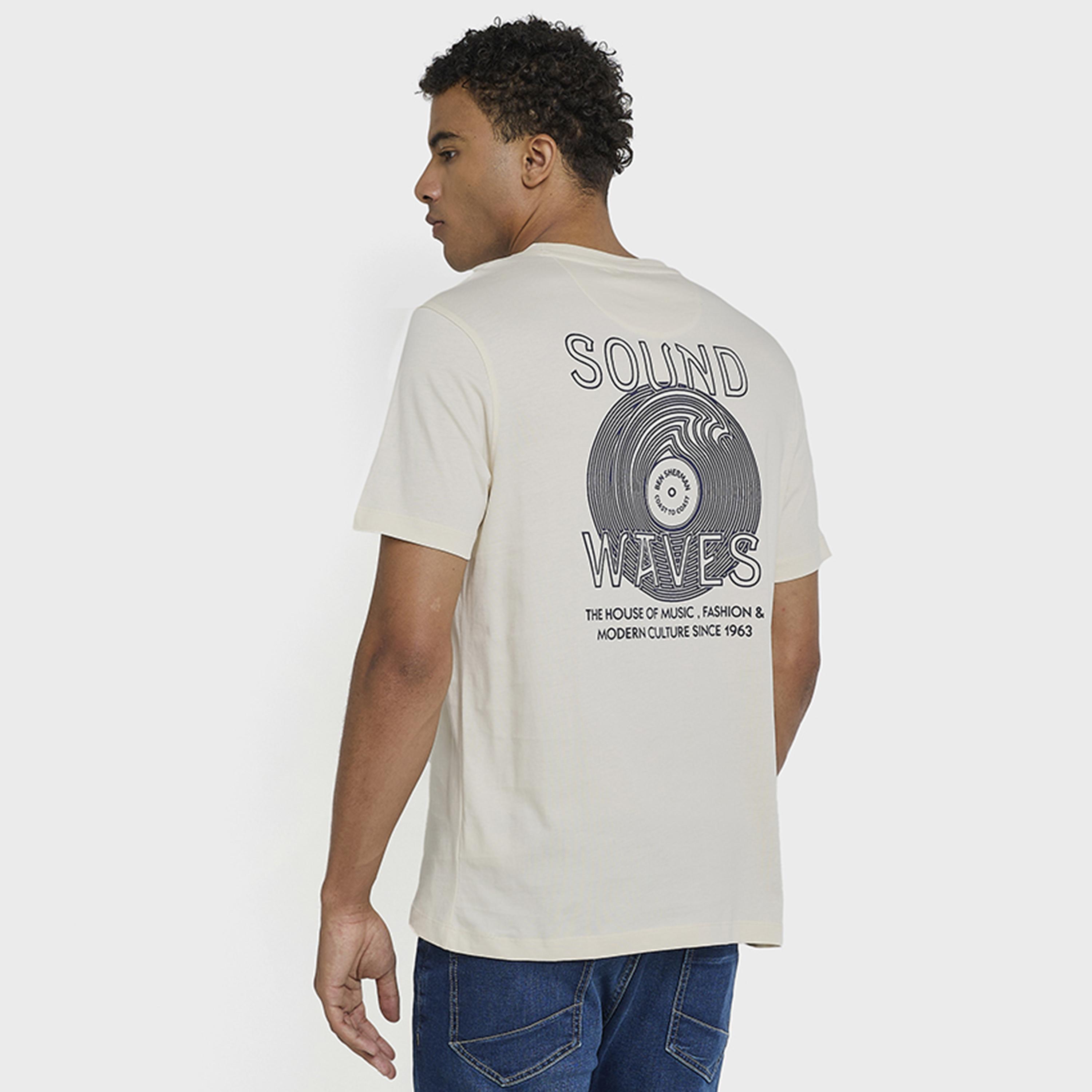 تيشيرت رجالي بياقة دائرية وأكمام قصيرة مطبوع برسومات جرافيكية من بن شيرمان-men-clothing-tshirtsandpolos-tshirts-image-8