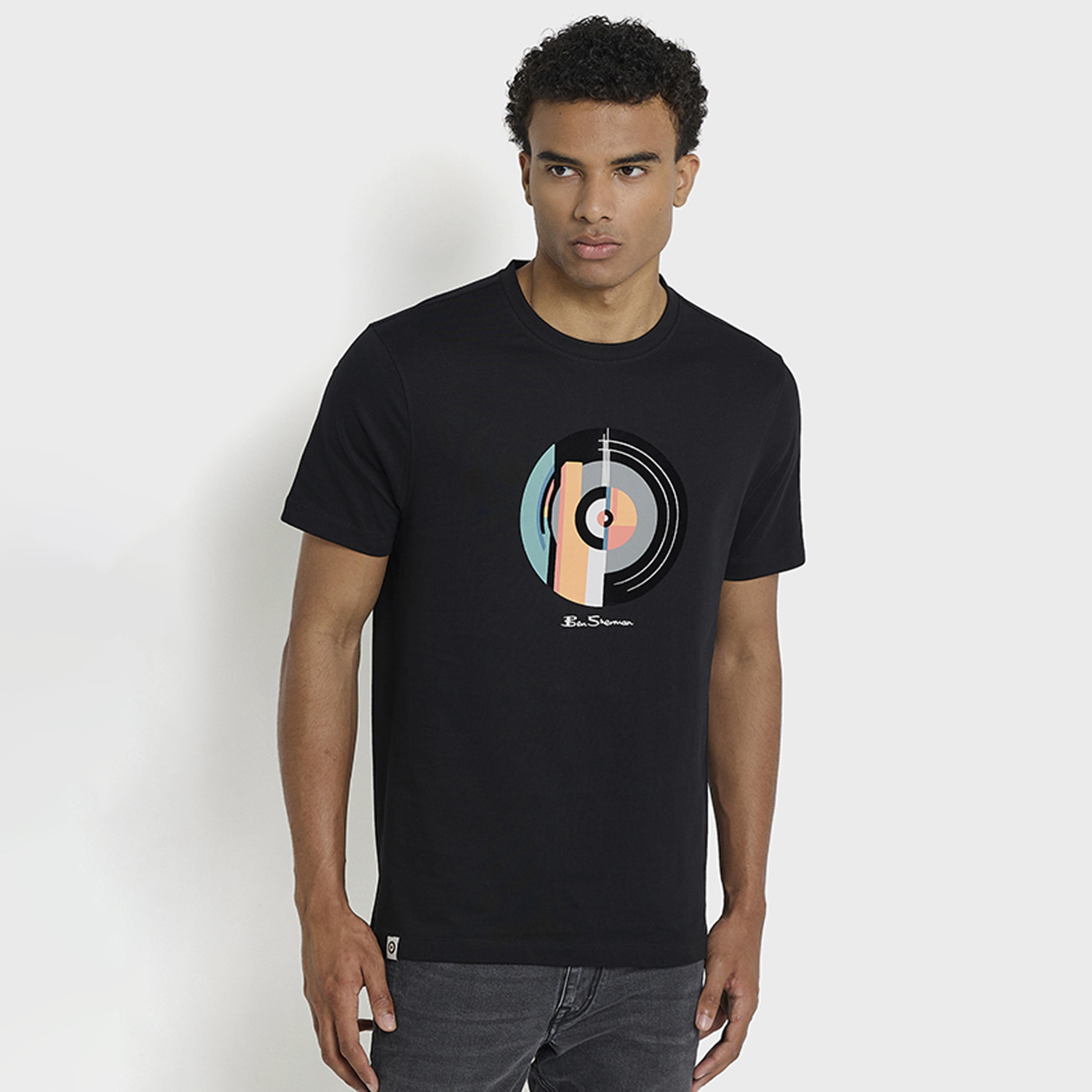 BEN SHERMAN Graphic Print Crew Neck Short Sleeves Men's T-Shirt-men-clothing-tshirtsandpolos-tshirts-image-1