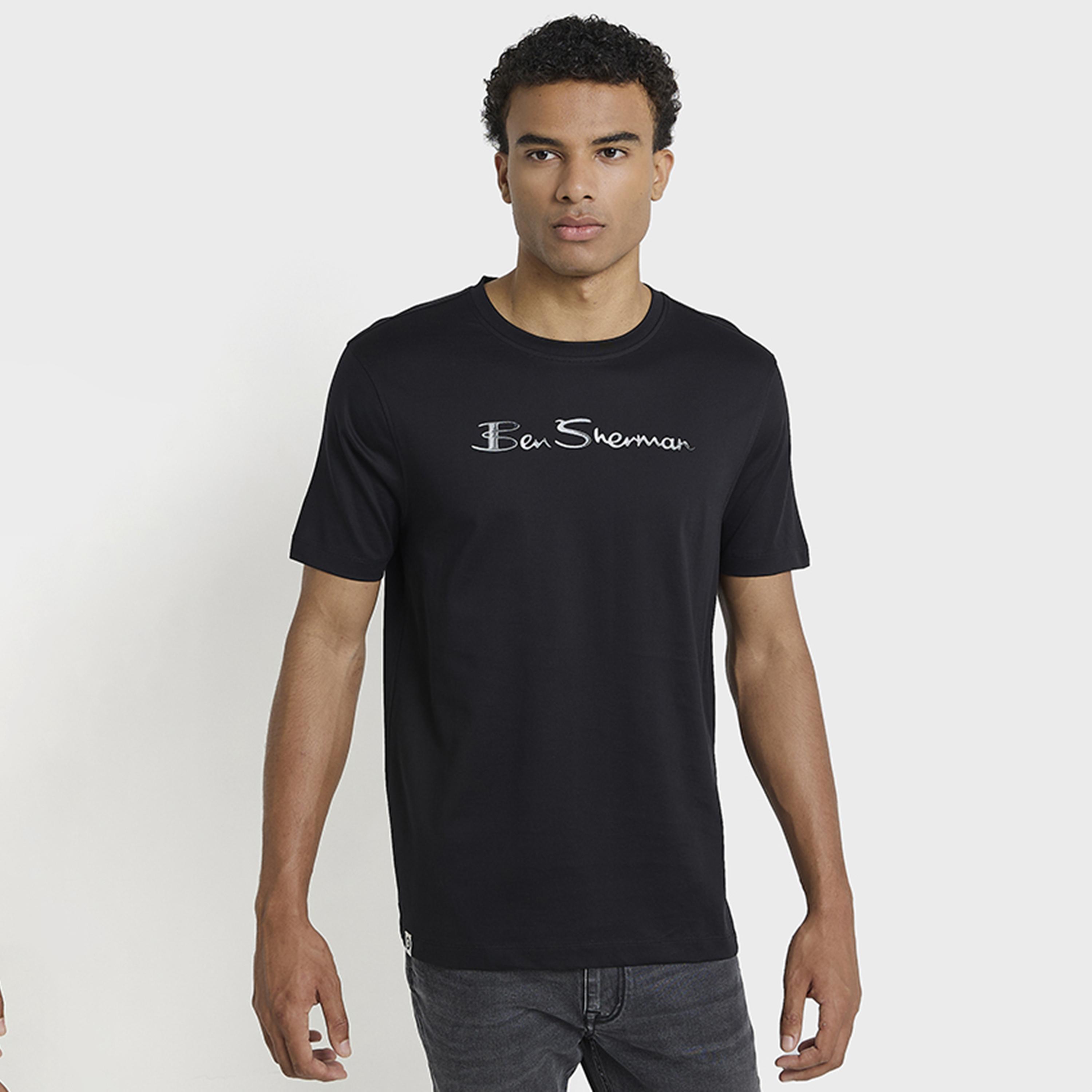 BEN SHERMAN Text-Print Crew Neck Short Sleeves Men's T-Shirt-men-clothing-tshirtsandpolos-tshirts-image-13
