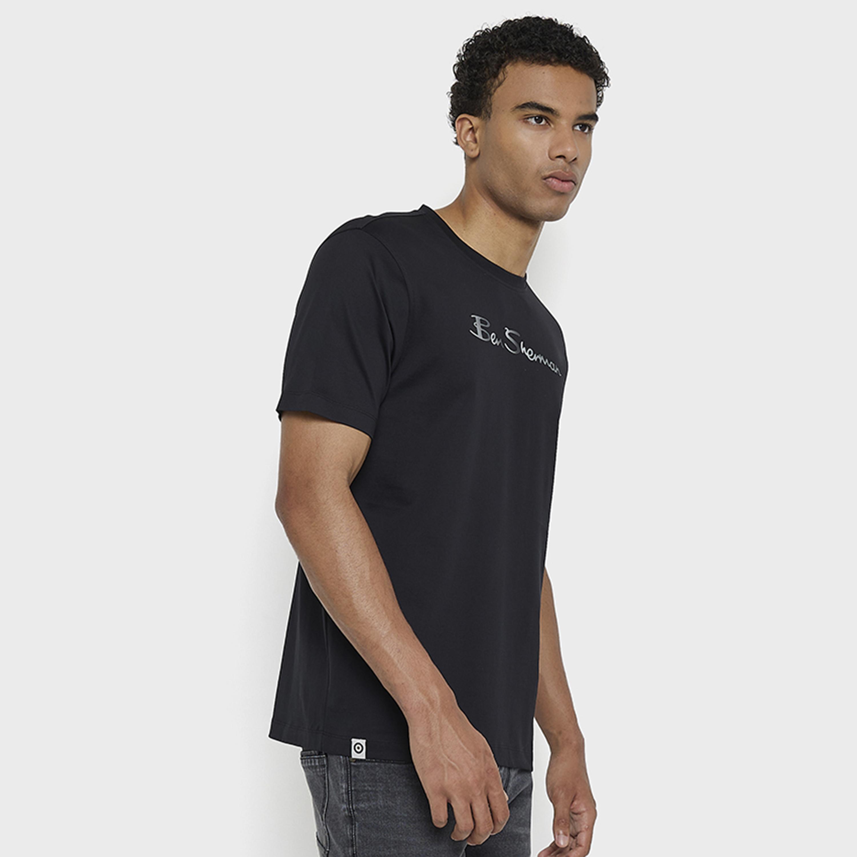 BEN SHERMAN Text-Print Crew Neck Short Sleeves Men's T-Shirt-men-clothing-tshirtsandpolos-tshirts-image-14