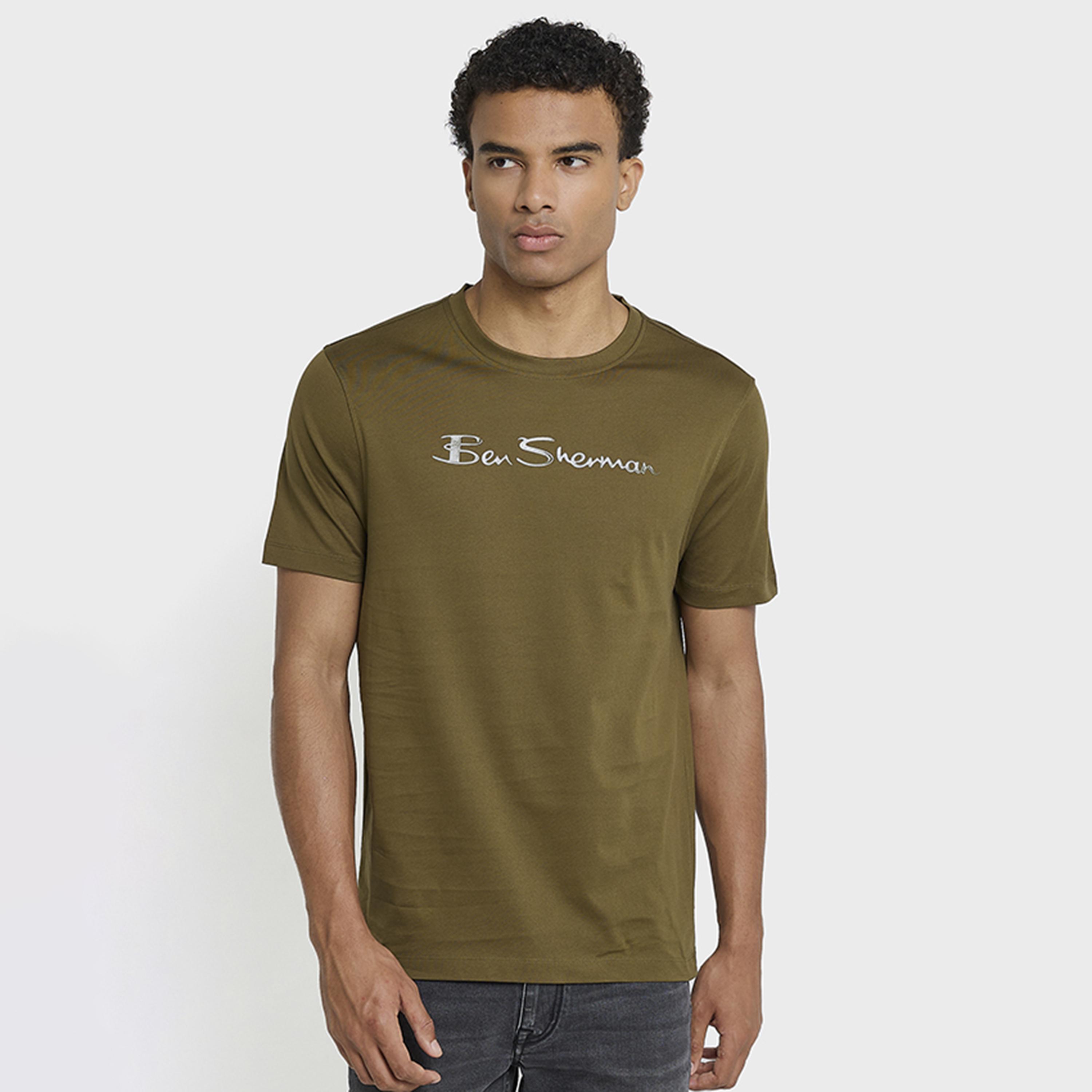 BEN SHERMAN Text-Print Crew Neck Short Sleeves Men's T-Shirt-men-clothing-tshirtsandpolos-tshirts-image-9