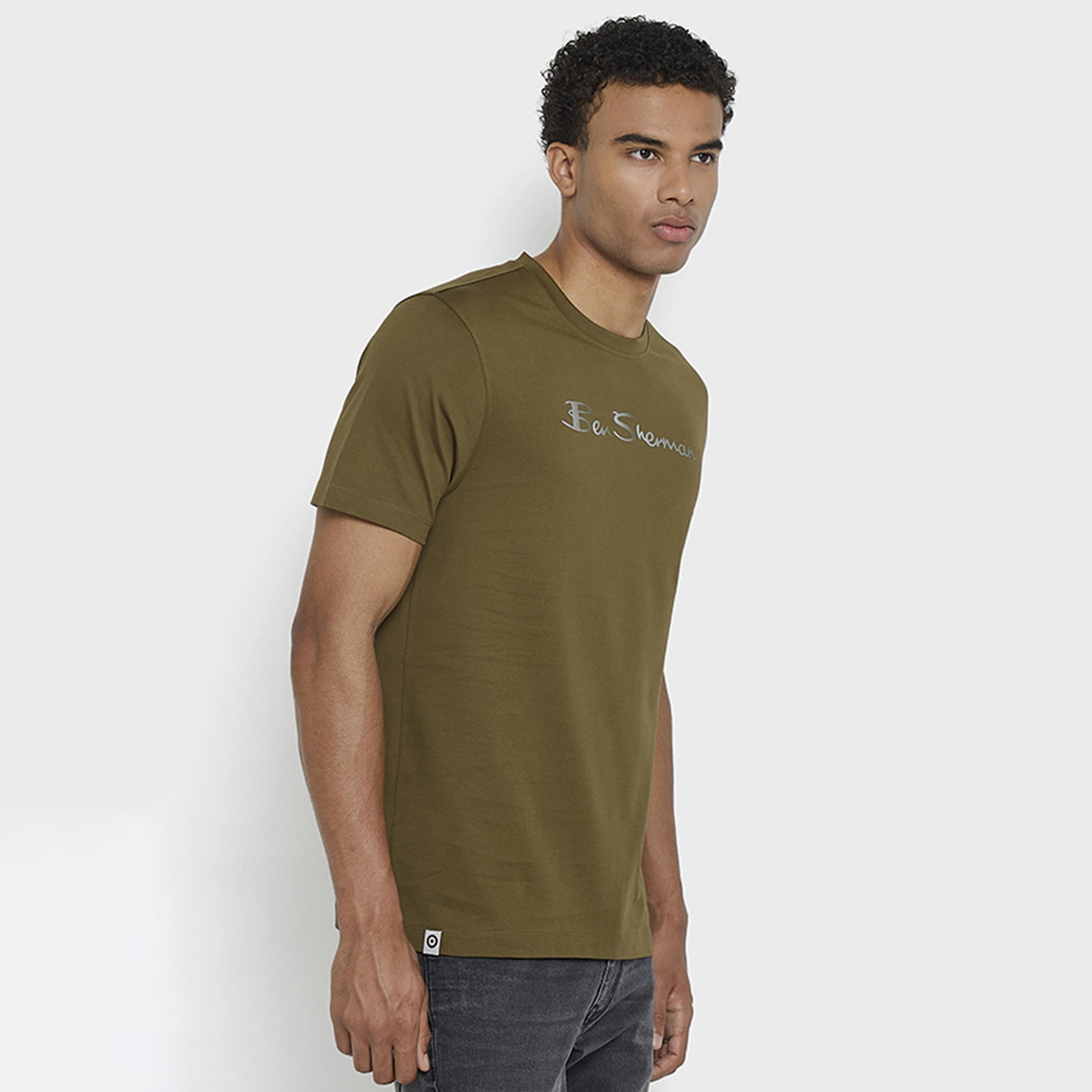 BEN SHERMAN Text-Print Crew Neck Short Sleeves Men's T-Shirt-men-clothing-tshirtsandpolos-tshirts-image-10