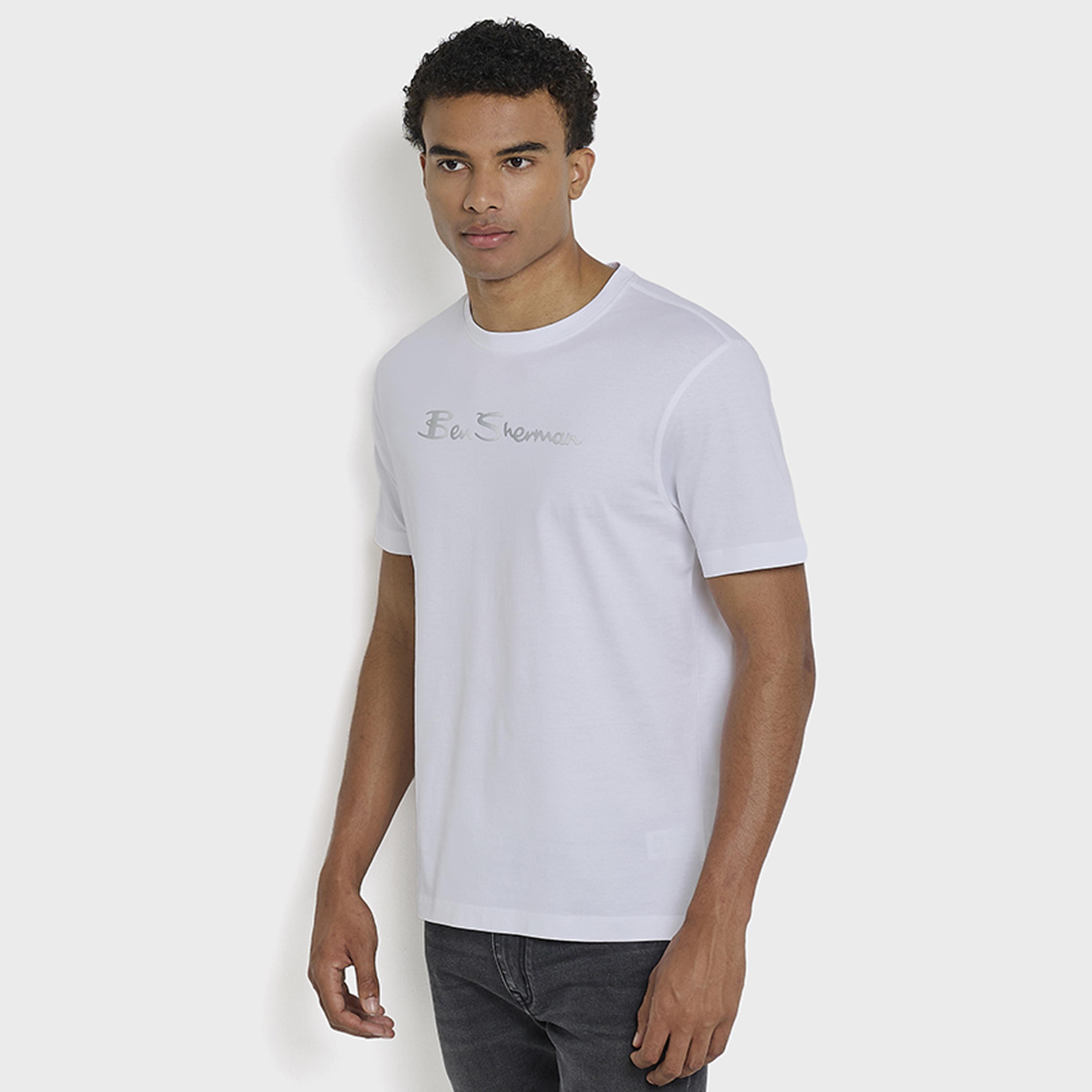 BEN SHERMAN Text-Print Crew Neck Short Sleeves Men's T-Shirt-men-clothing-tshirtsandpolos-tshirts-image-3