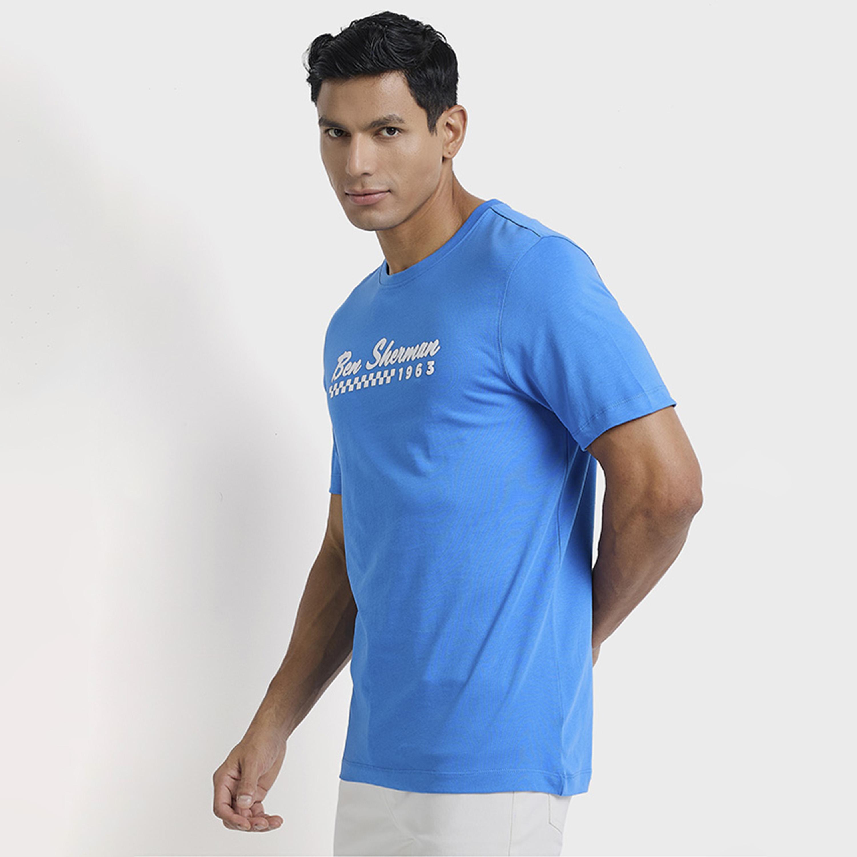 BEN SHERMAN Text-Print Crew Neck Short Sleeves Men's T-Shirt-men-clothing-tshirtsandpolos-tshirts-image-7
