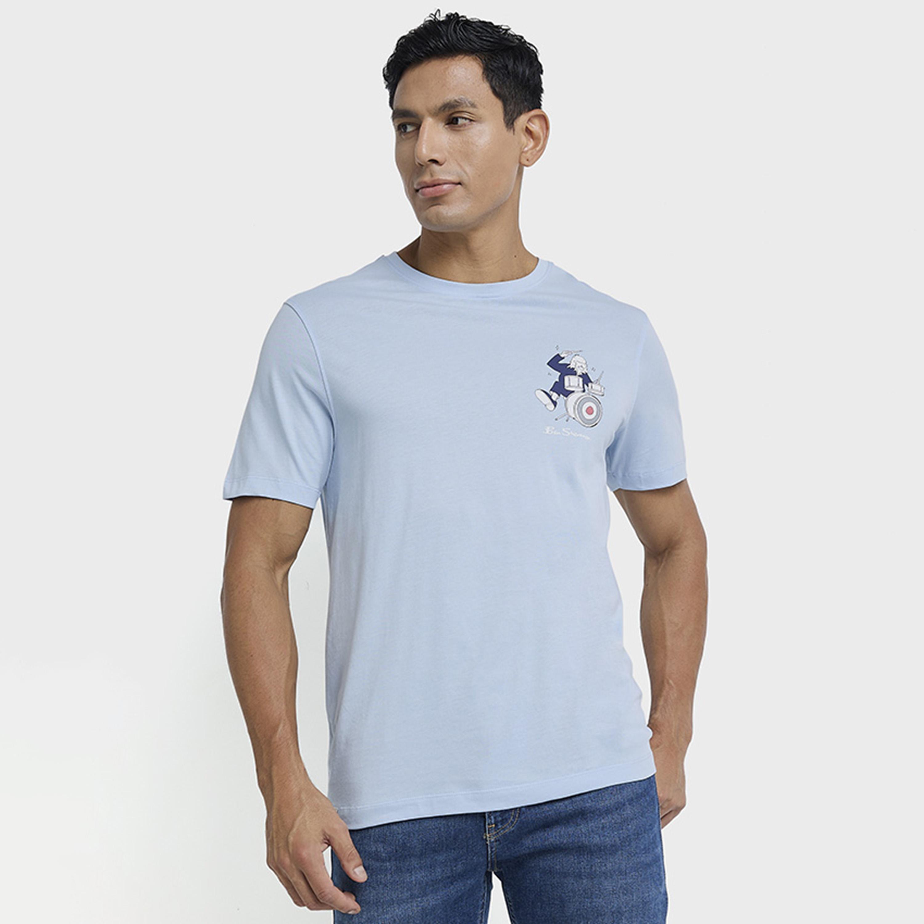 BEN SHERMAN Printed Crew Neck Short Sleeves Men's T-Shirt-men-clothing-tshirtsandpolos-tshirts-image-1