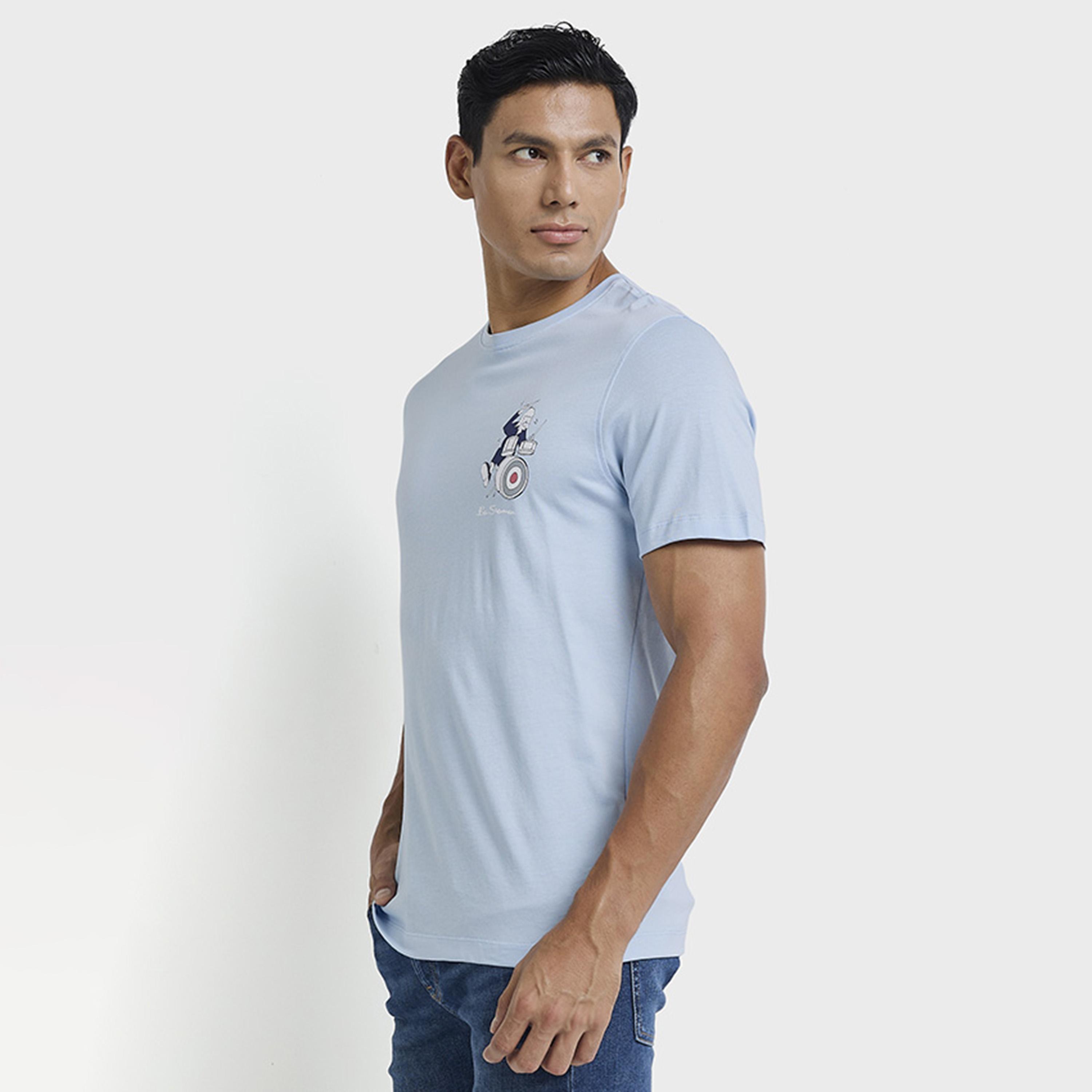 BEN SHERMAN Printed Crew Neck Short Sleeves Men's T-Shirt-men-clothing-tshirtsandpolos-tshirts-image-3