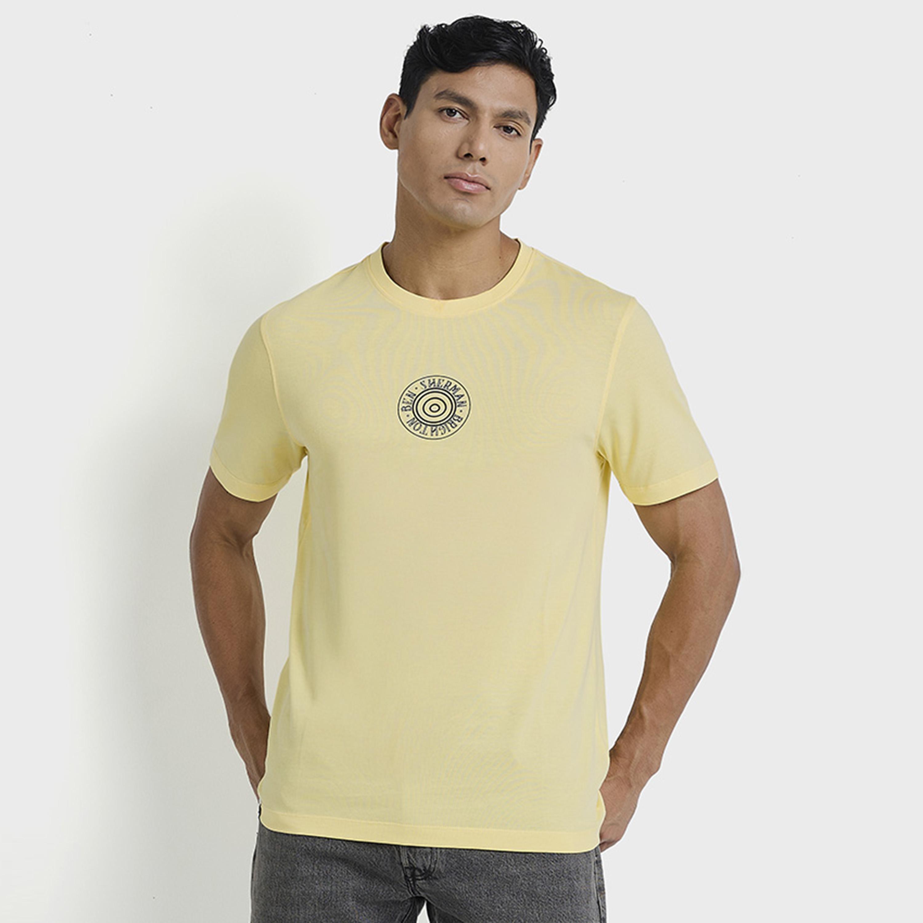 تيشيرت رجالي بياقة دائرية وأكمام قصيرة مطبوع برسومات جرافيكية من بن شيرمان-men-clothing-tshirtsandpolos-tshirts-image-5