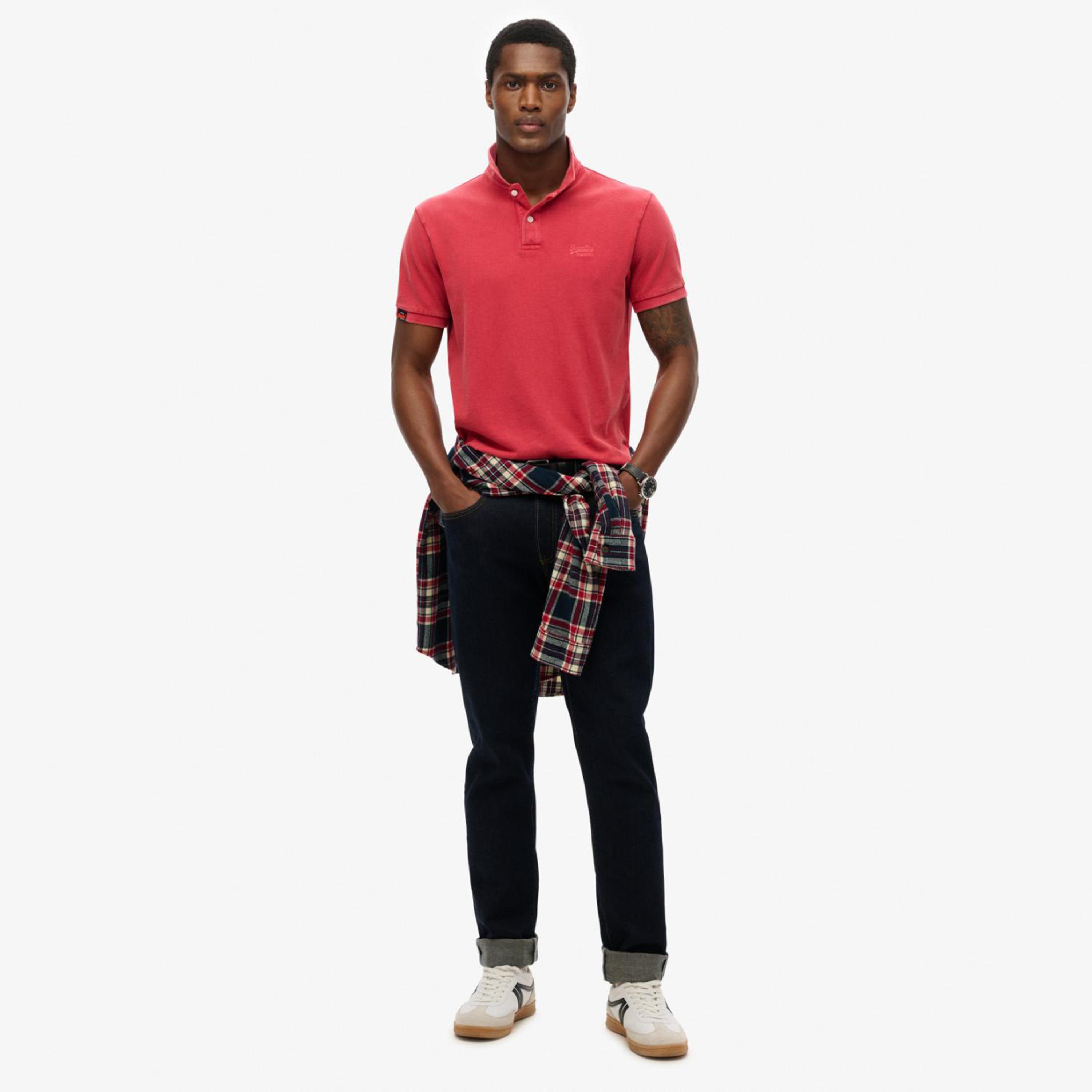 Superdry Plain Collared Short Sleeves Men's Polo T-Shirt-men-clothing-tshirtsandpolos-polos-image-2