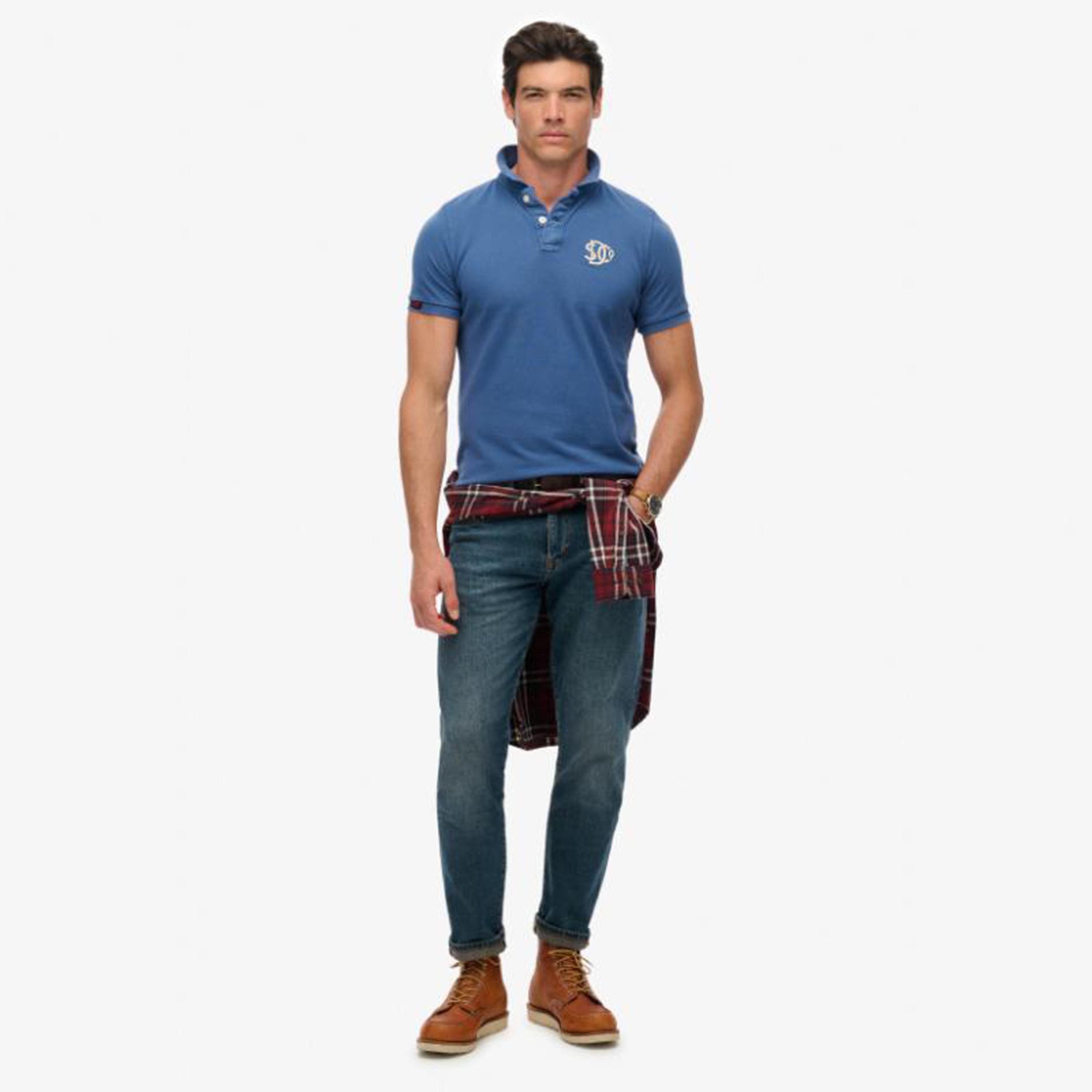 Superdry Plain Collared Short Sleeves Men's Polo T-Shirt-men-clothing-tshirtsandpolos-polos-image-2