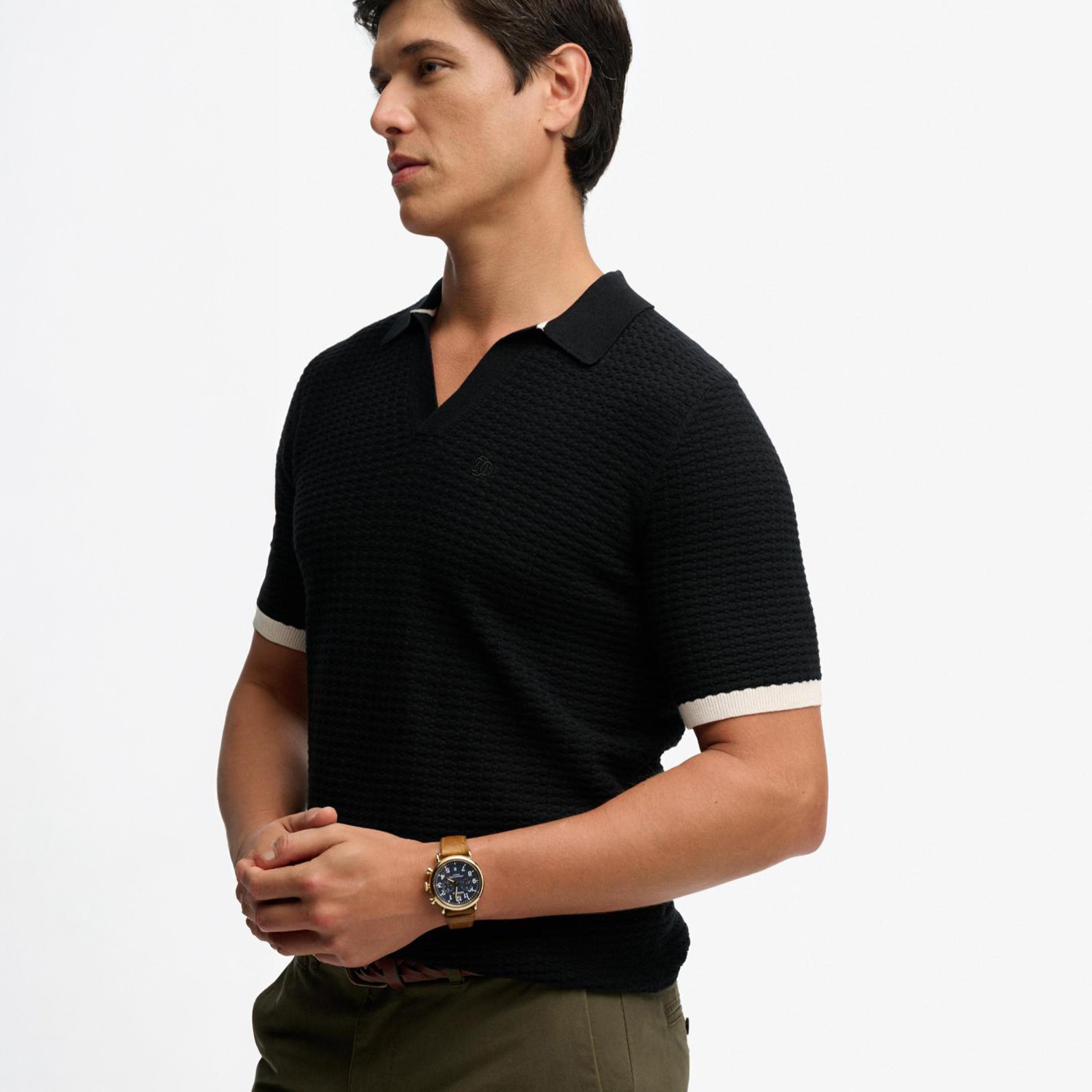Superdry Knitted Jonny Collar Short Sleeves Men's Polo T-Shirt-men-clothing-tshirtsandpolos-polos-image-4
