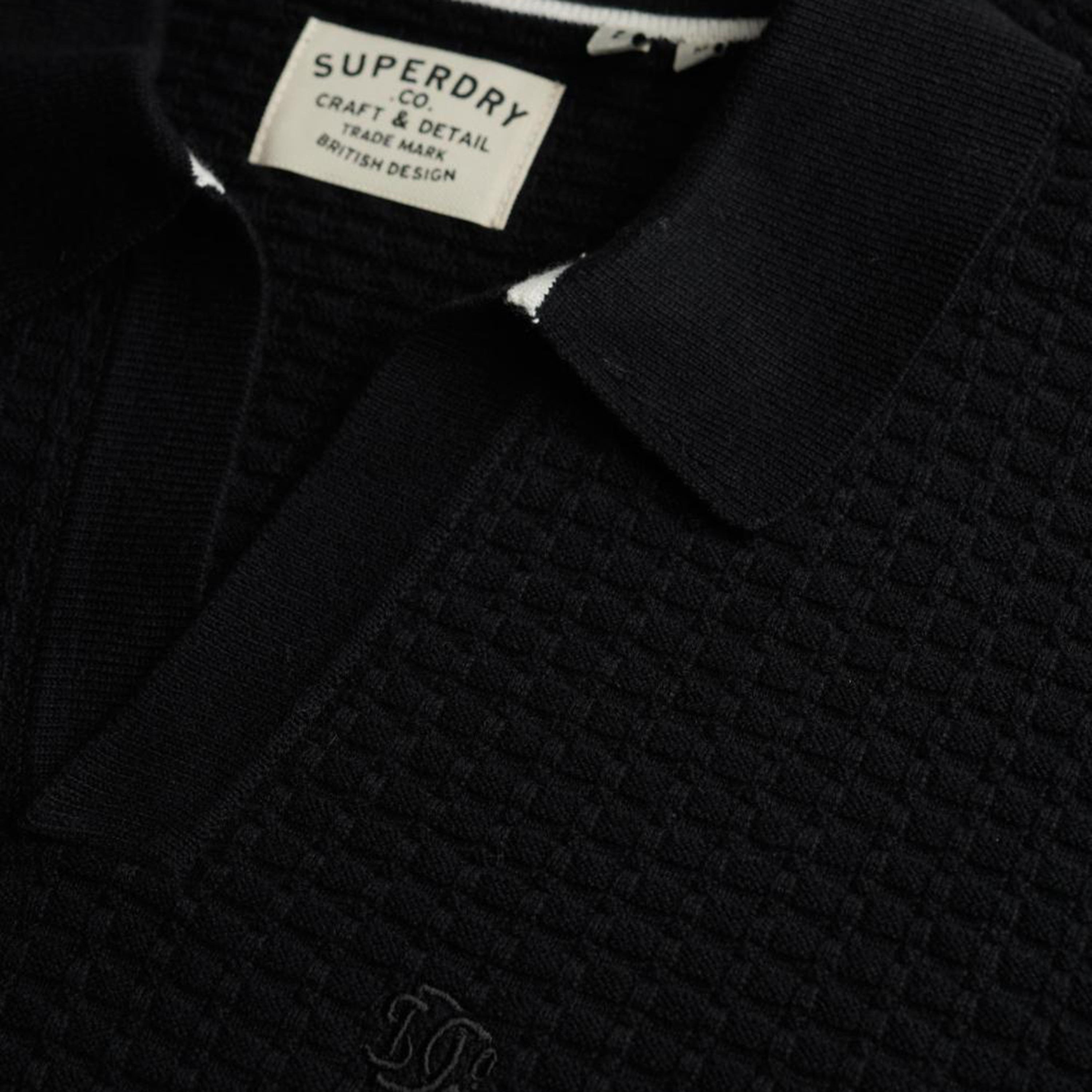 Superdry Knitted Jonny Collar Short Sleeves Men's Polo T-Shirt-men-clothing-tshirtsandpolos-polos-image-6