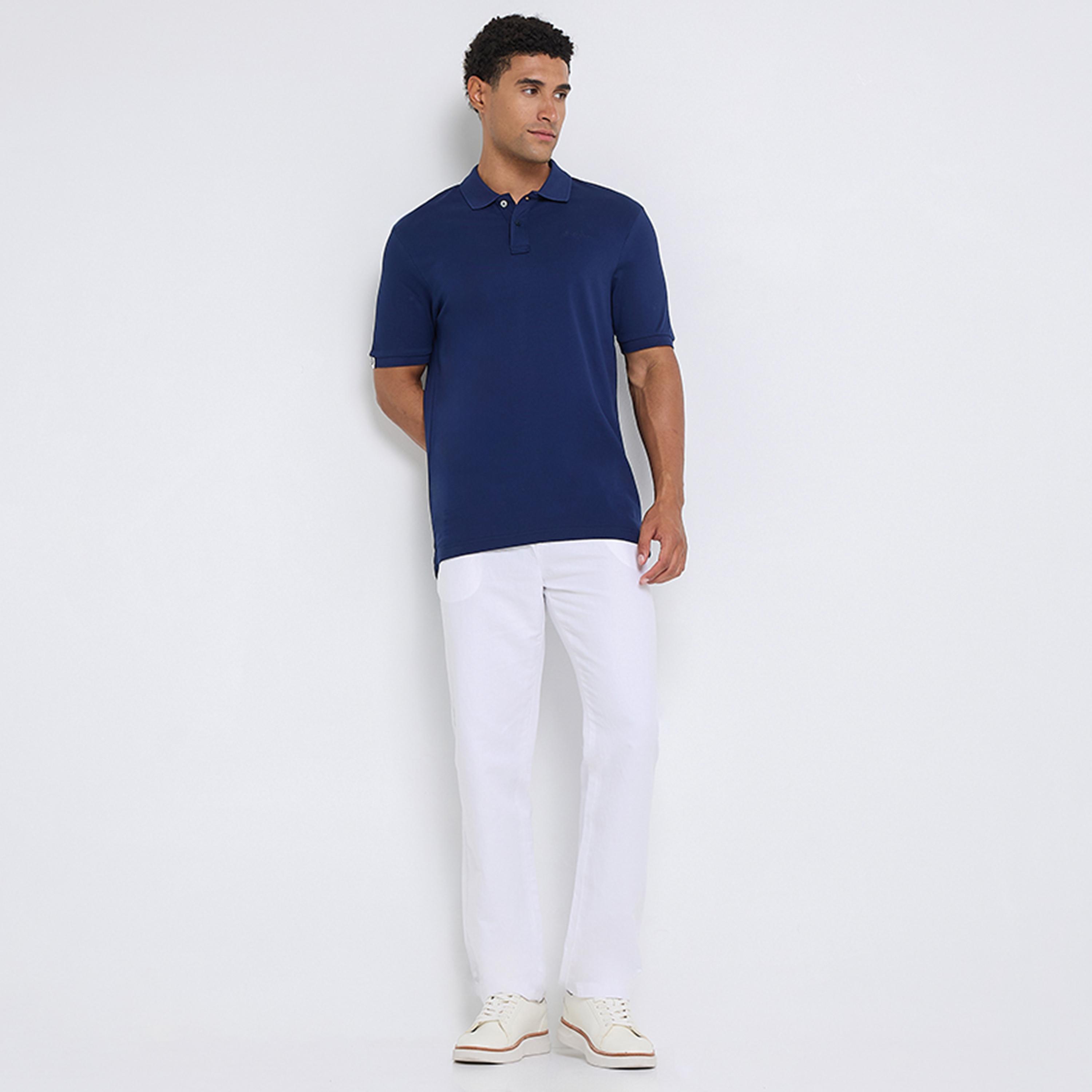 تيشيرت بولو رجالي سادة بياقة وأكمام قصيرة من بن شيرمان-men-clothing-tshirtsandpolos-polos-image-10