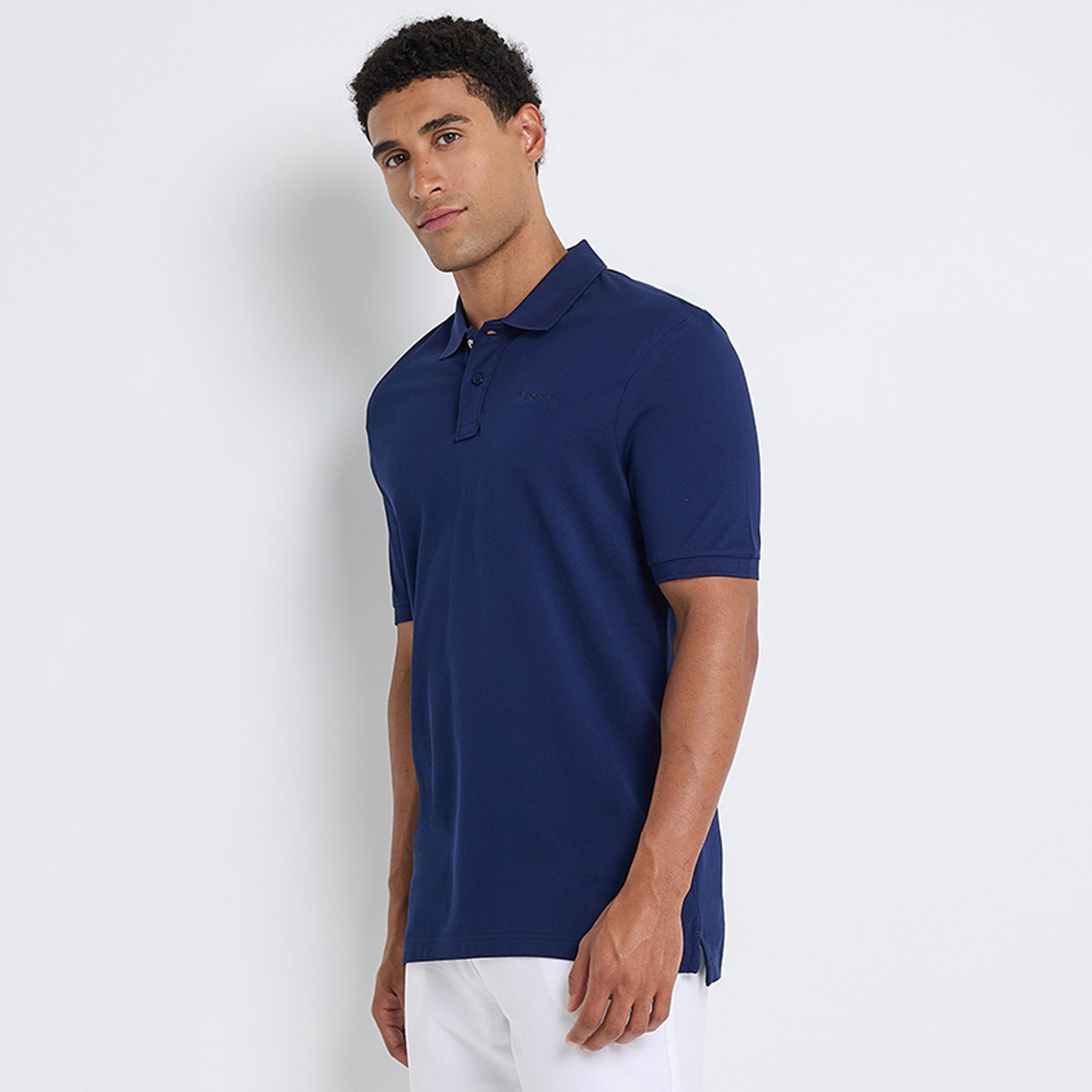 تيشيرت بولو رجالي سادة بياقة وأكمام قصيرة من بن شيرمان-men-clothing-tshirtsandpolos-polos-image-11