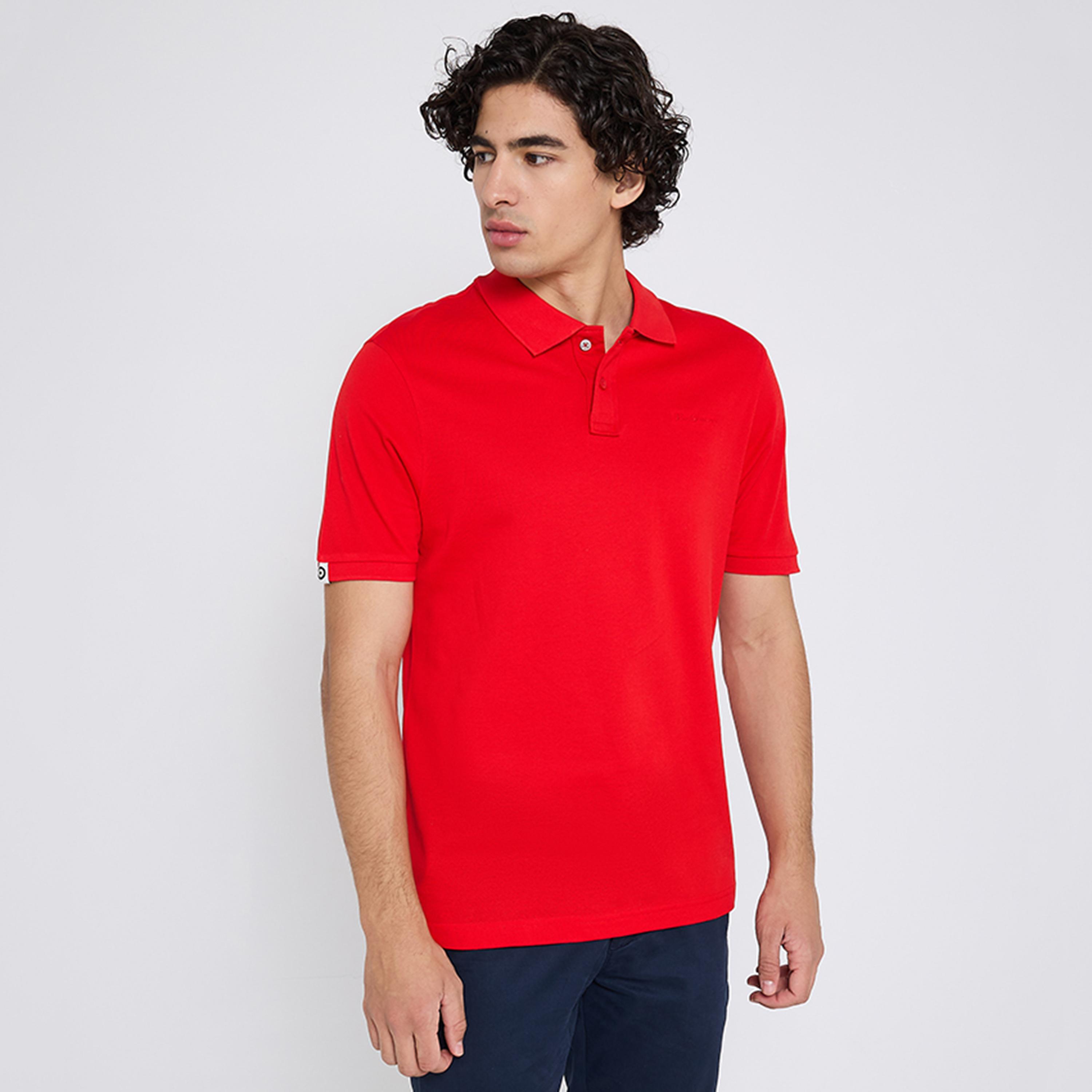 BEN SHERMAN Plain Collared Short Sleeves Men's Polo T-Shirt-men-clothing-tshirtsandpolos-polos-image-1