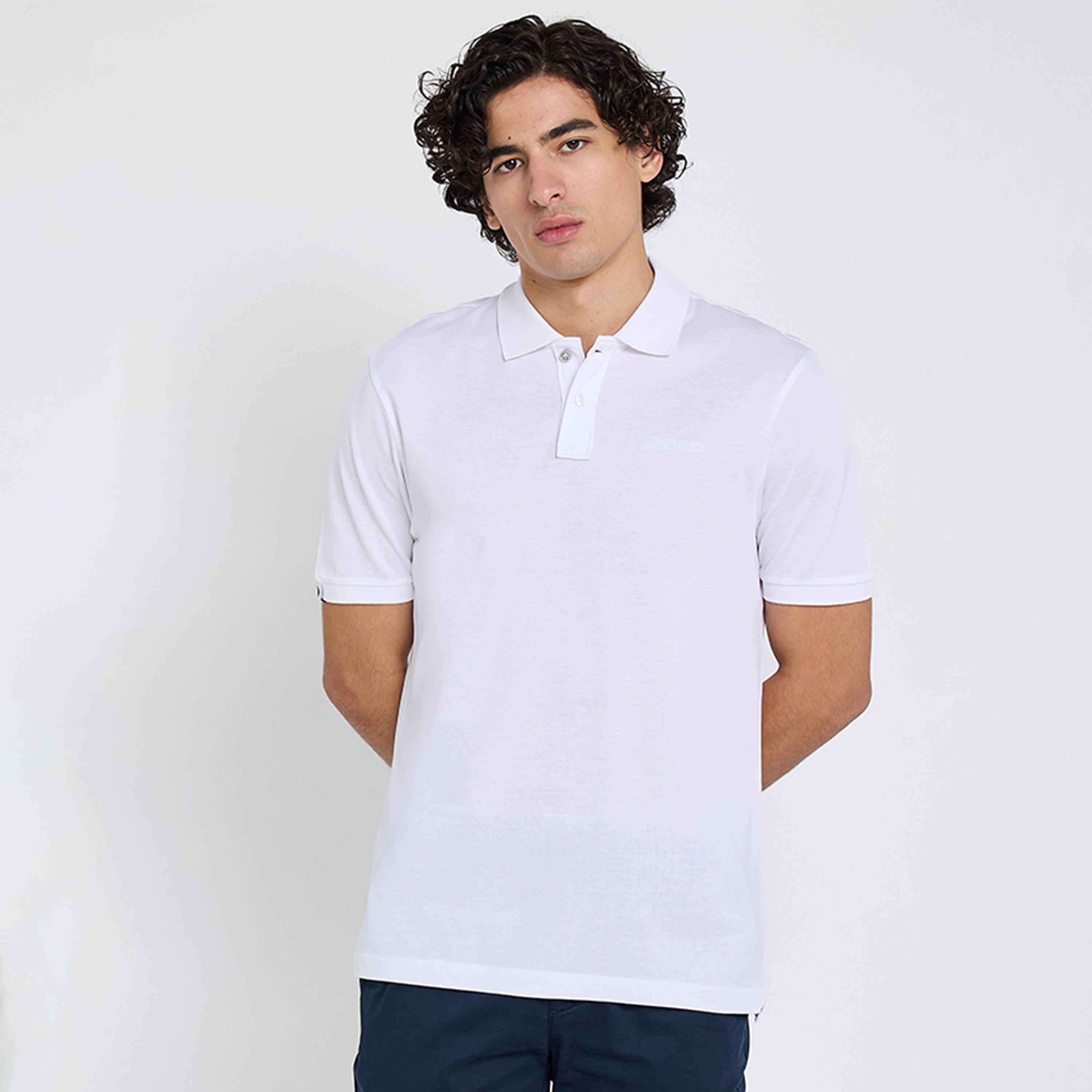 تيشيرت بولو رجالي سادة بياقة وأكمام قصيرة من بن شيرمان-men-clothing-tshirtsandpolos-polos-image-1