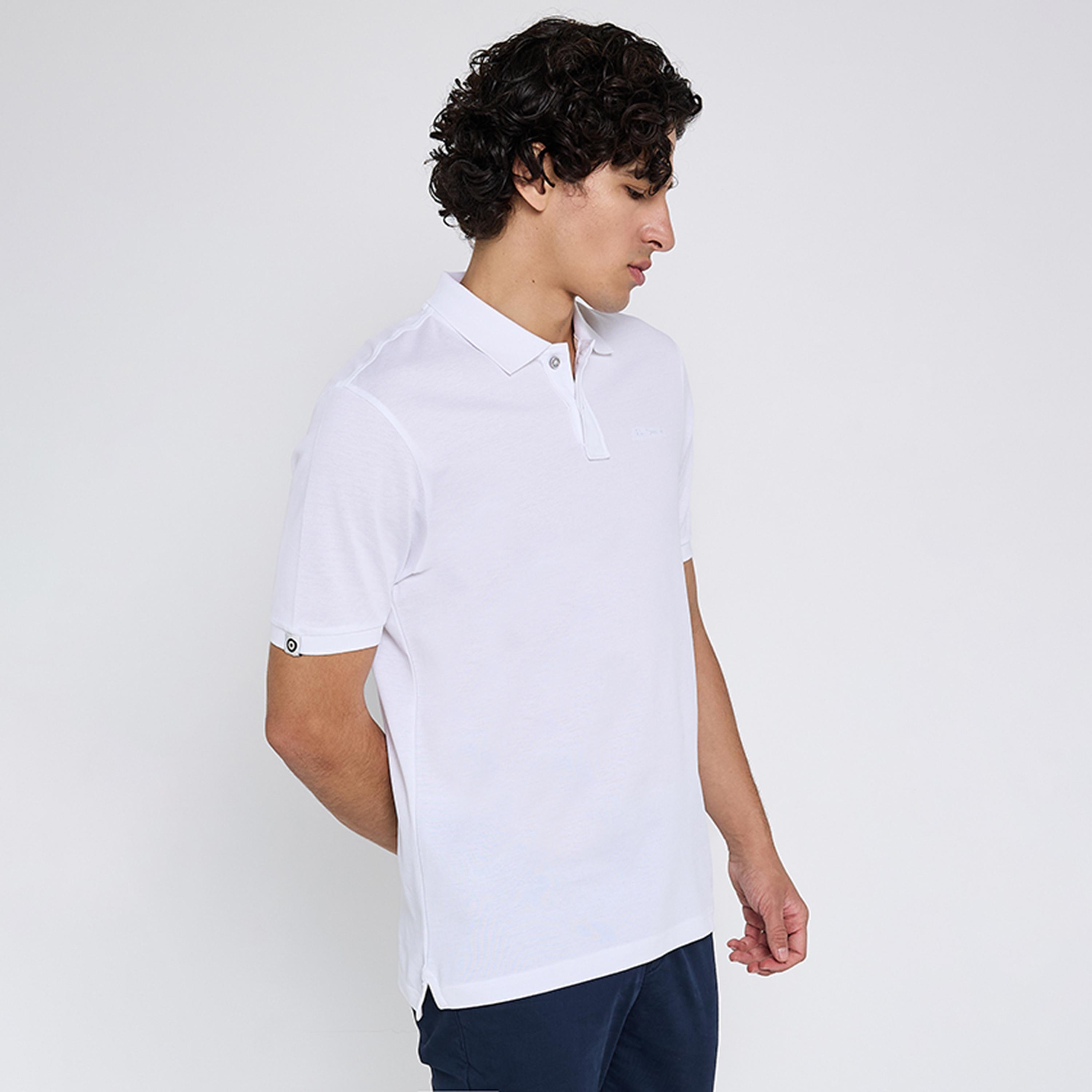 تيشيرت بولو رجالي سادة بياقة وأكمام قصيرة من بن شيرمان-men-clothing-tshirtsandpolos-polos-image-2