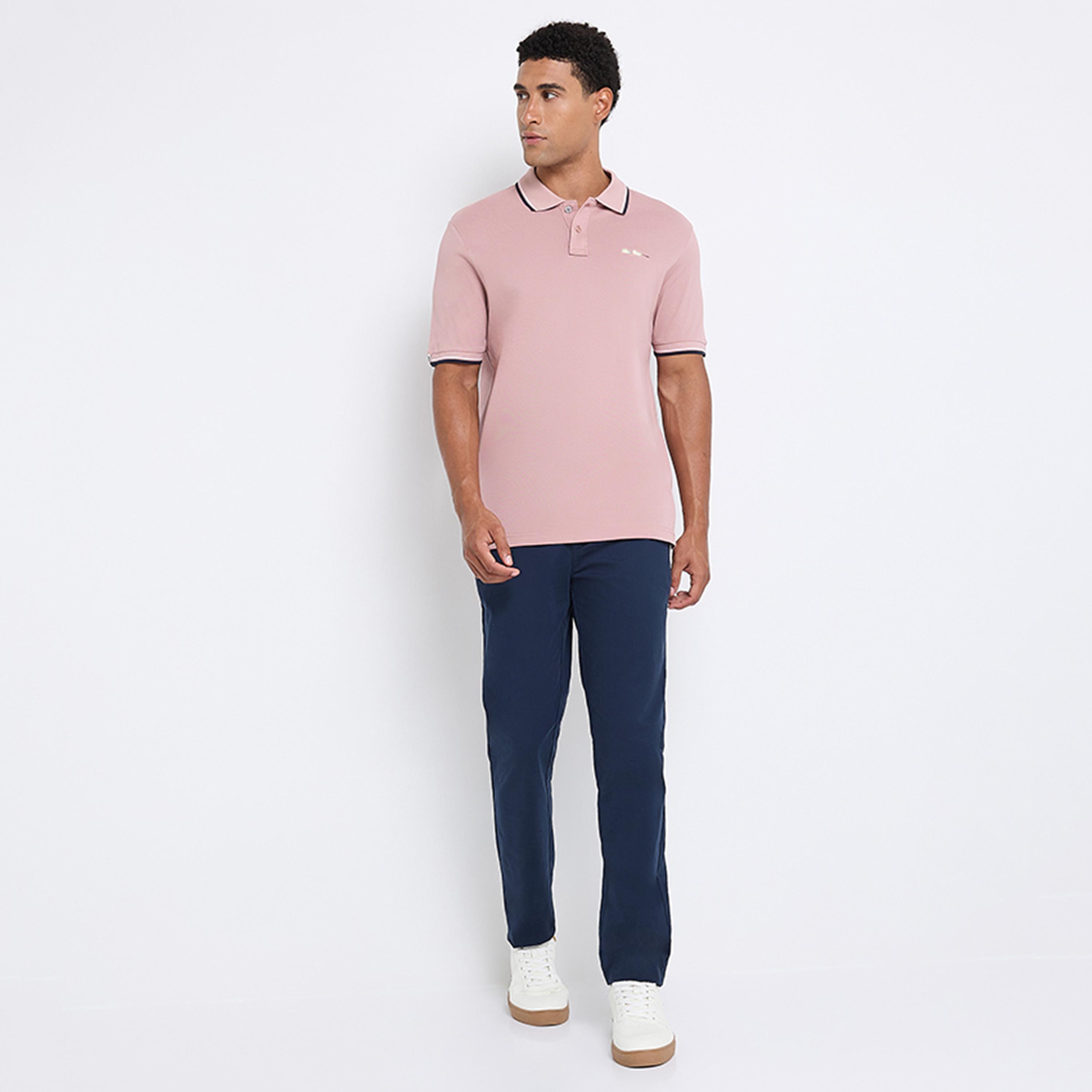 Ben Sherman Plain Collared Short Sleeves Men's Polo T-Shirt-men-clothing-tshirtsandpolos-polos-image-2