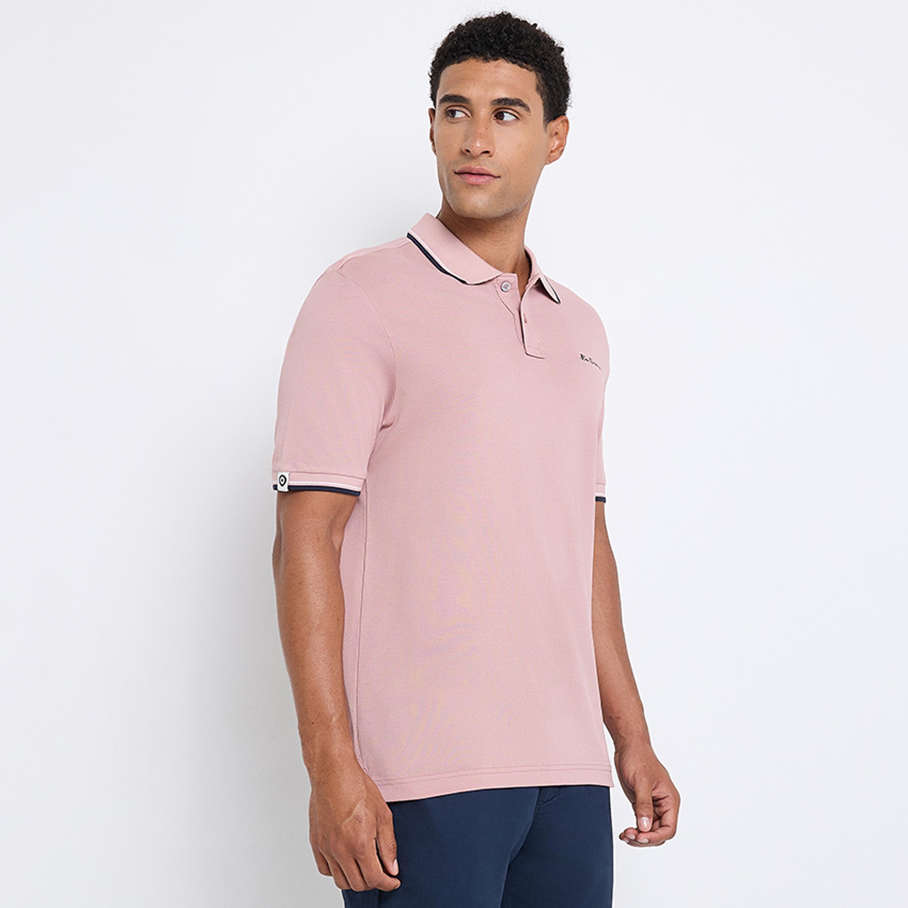Ben Sherman Plain Collared Short Sleeves Men's Polo T-Shirt-men-clothing-tshirtsandpolos-polos-image-5