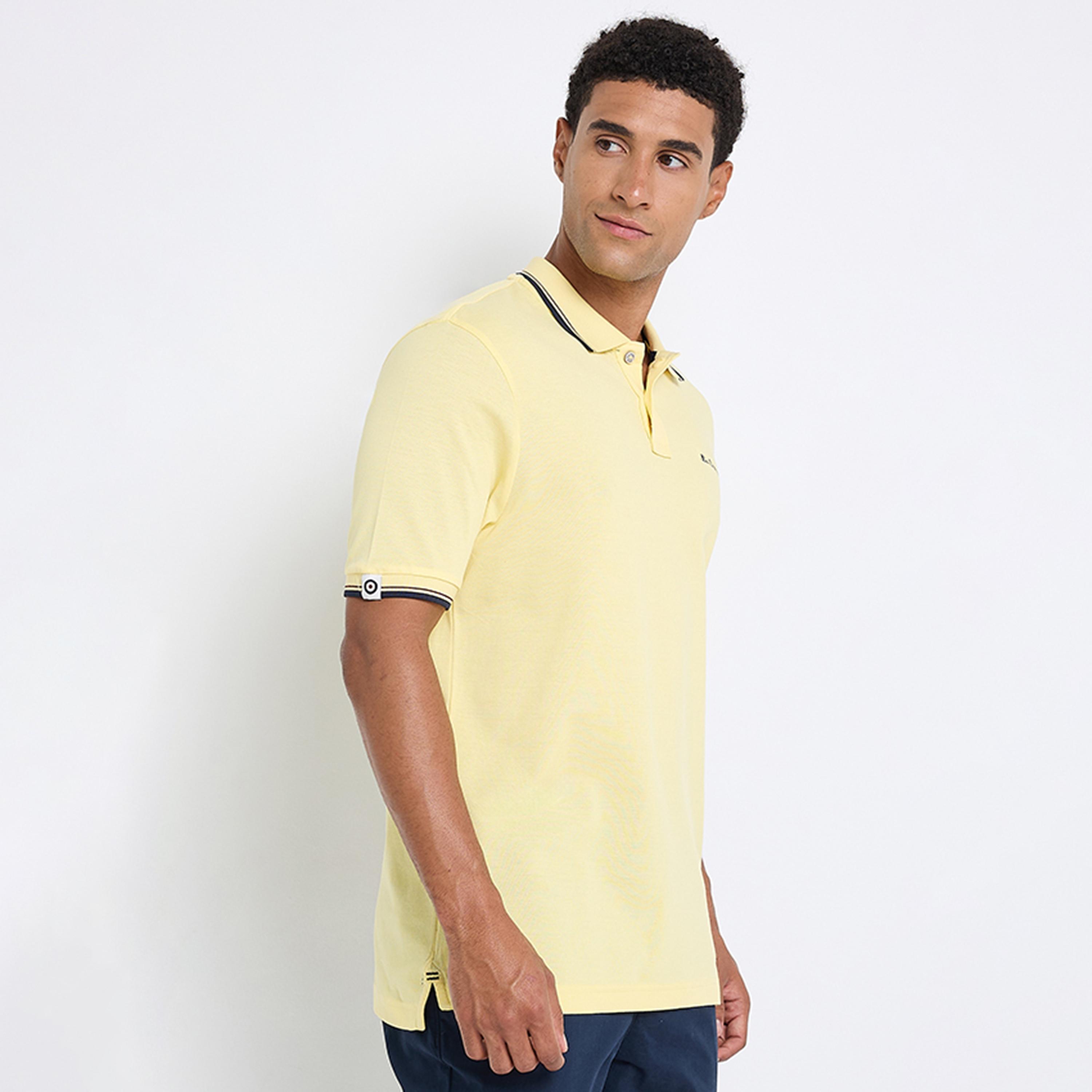BEN SHERMAN Plain Collared Short Sleeves Men's Polo T-Shirt-men-clothing-tshirtsandpolos-polos-image-2