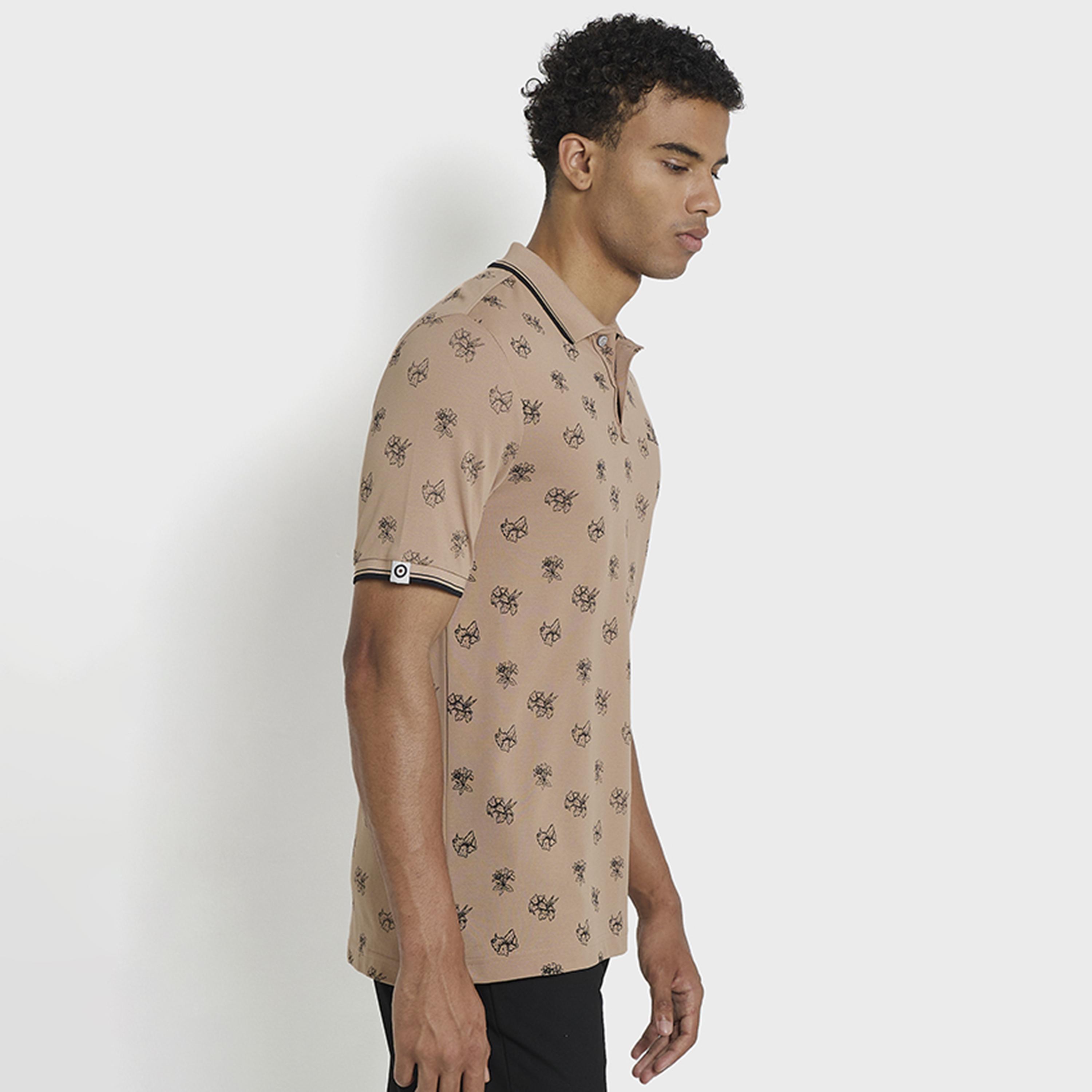 BEN SHERMAN Printed Collared Short Sleeves Men's Polo T-Shirt-men-clothing-tshirtsandpolos-polos-image-2