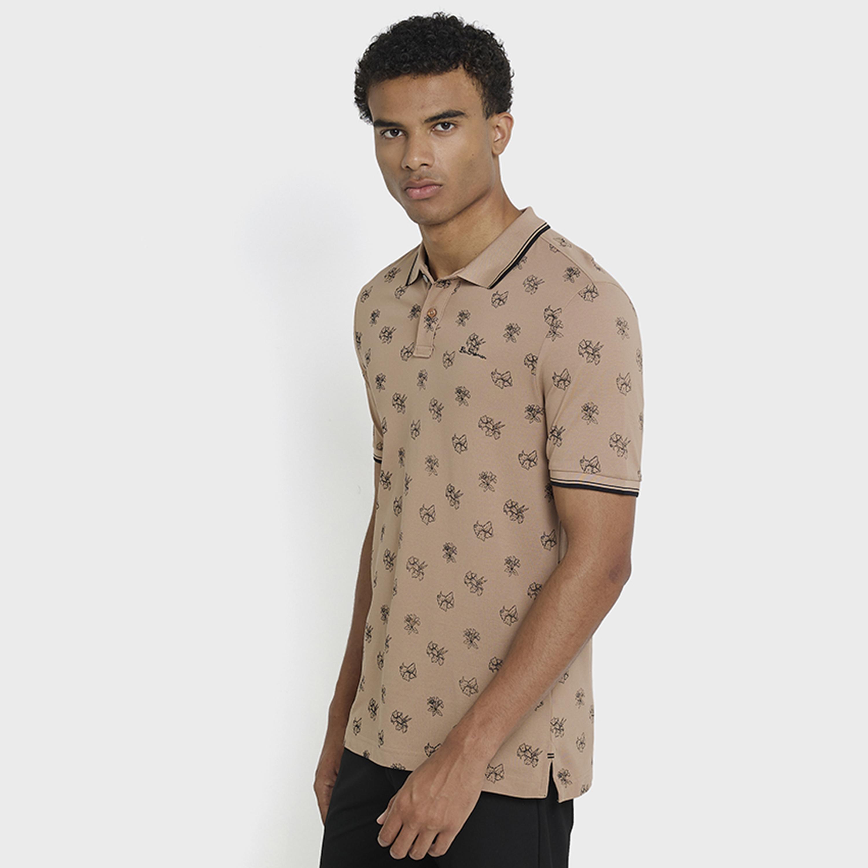 BEN SHERMAN Printed Collared Short Sleeves Men's Polo T-Shirt-men-clothing-tshirtsandpolos-polos-image-3