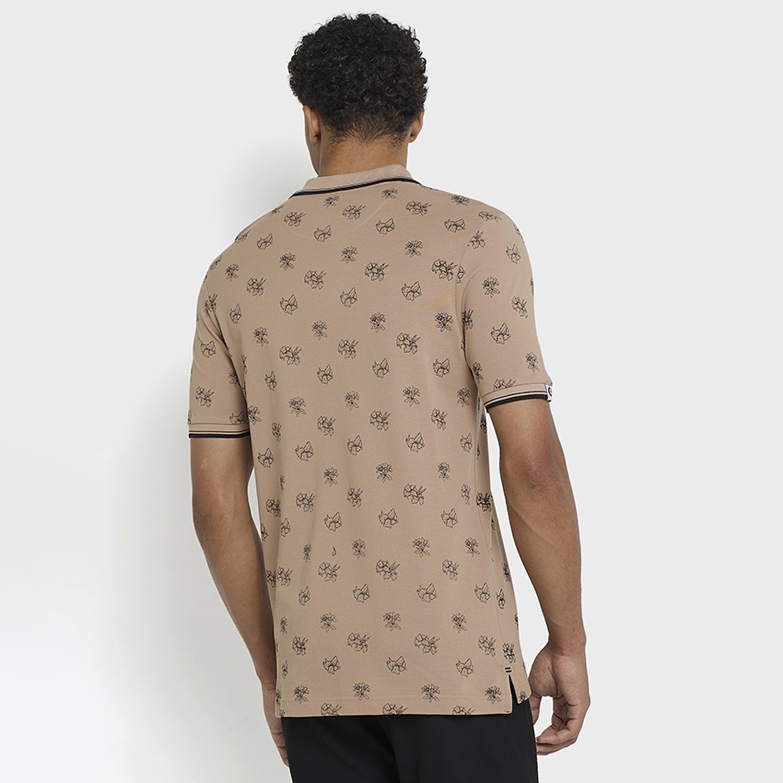 BEN SHERMAN Printed Collared Short Sleeves Men's Polo T-Shirt-men-clothing-tshirtsandpolos-polos-image-4