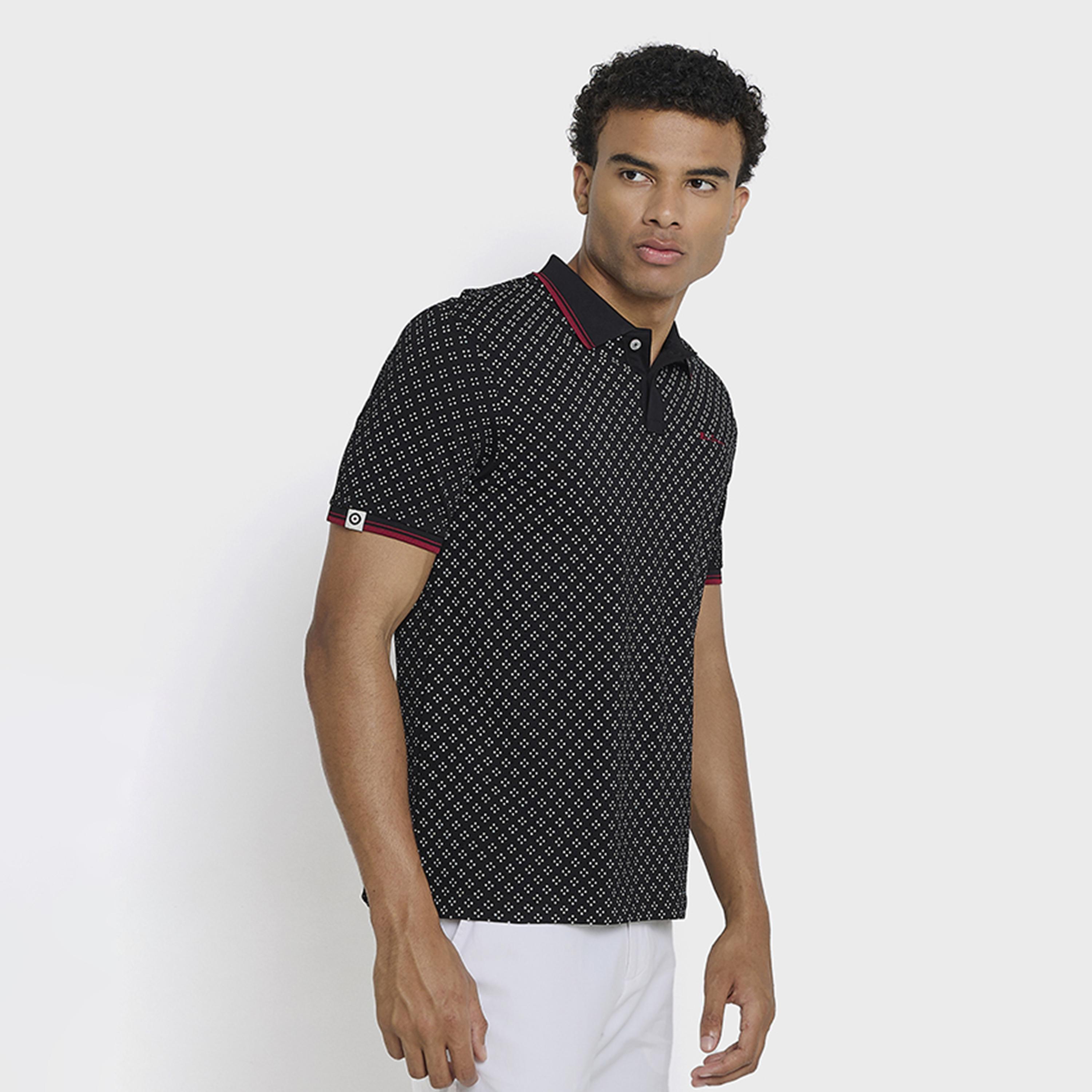 BEN SHERMAN All-Over Printed Collared Short Sleeves Men's Polo T-Shirt-men-clothing-tshirtsandpolos-polos-image-2