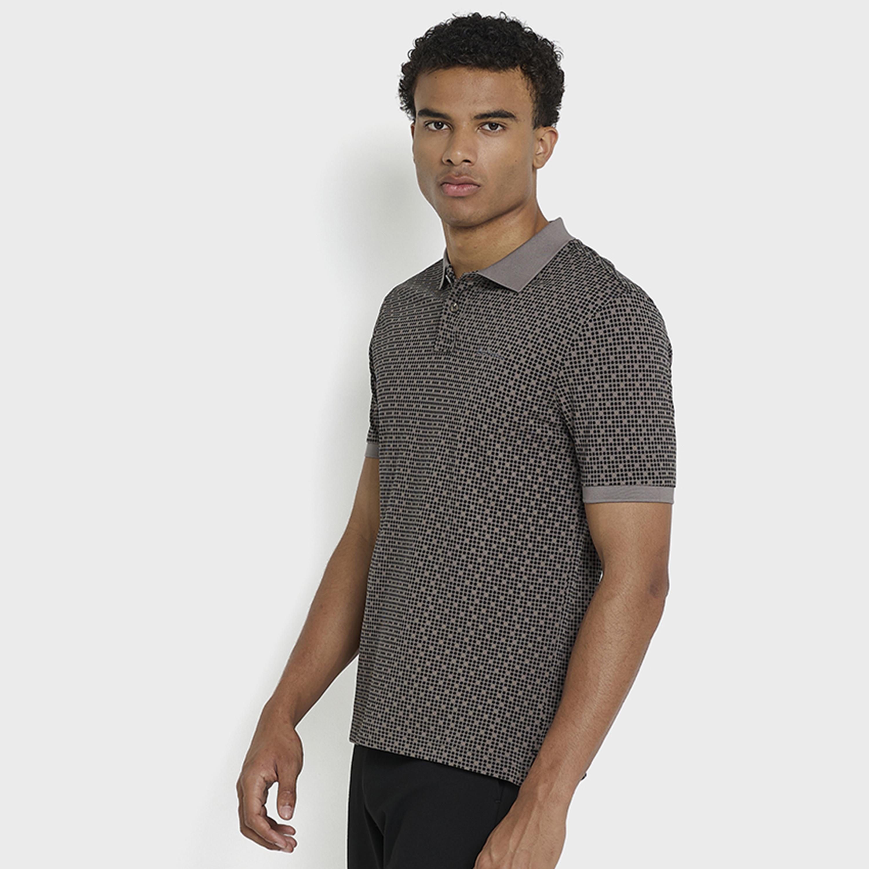 تيشيرت بولو رجالي مطبوع بالكامل بياقة وأكمام قصيرة من بن شيرمان-men-clothing-tshirtsandpolos-polos-image-3