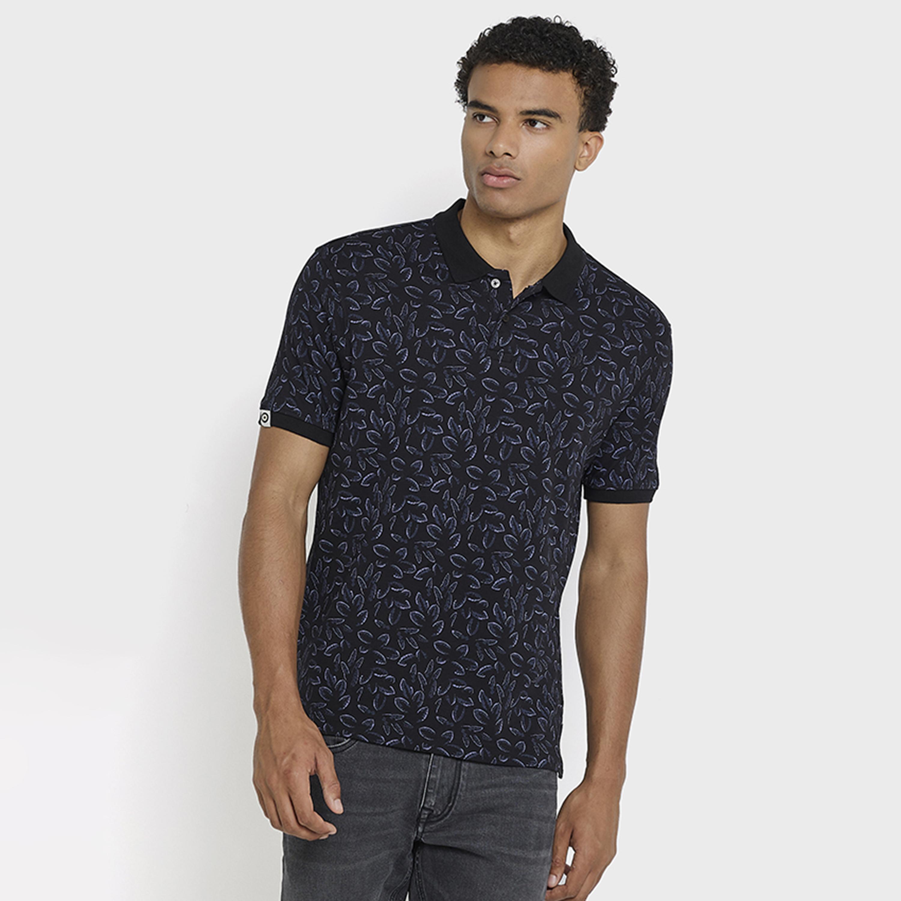 BEN SHERMAN All-Over Printed Collared Short Sleeves Men's Polo T-Shirt-men-clothing-tshirtsandpolos-polos-image-1