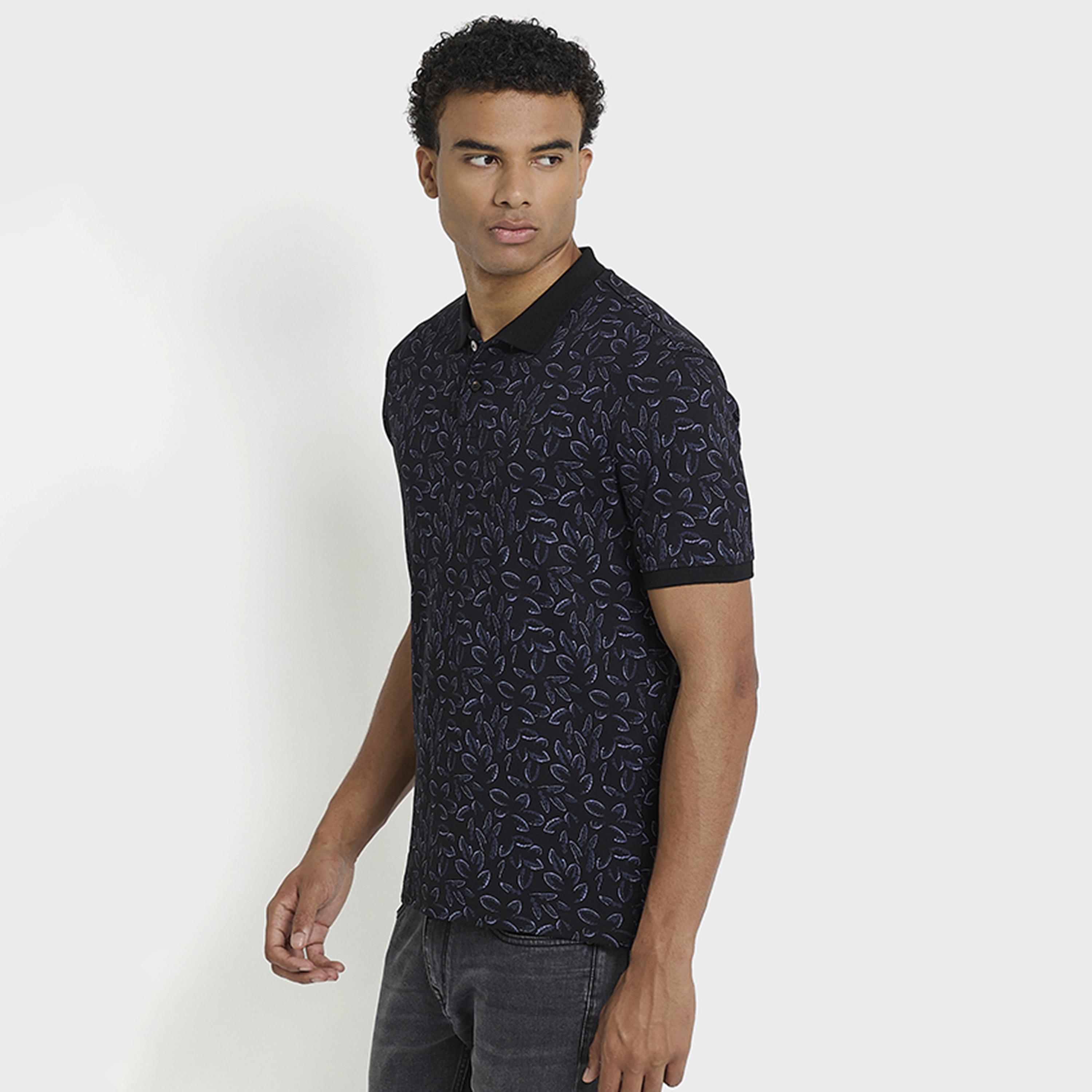 BEN SHERMAN All-Over Printed Collared Short Sleeves Men's Polo T-Shirt-men-clothing-tshirtsandpolos-polos-image-3