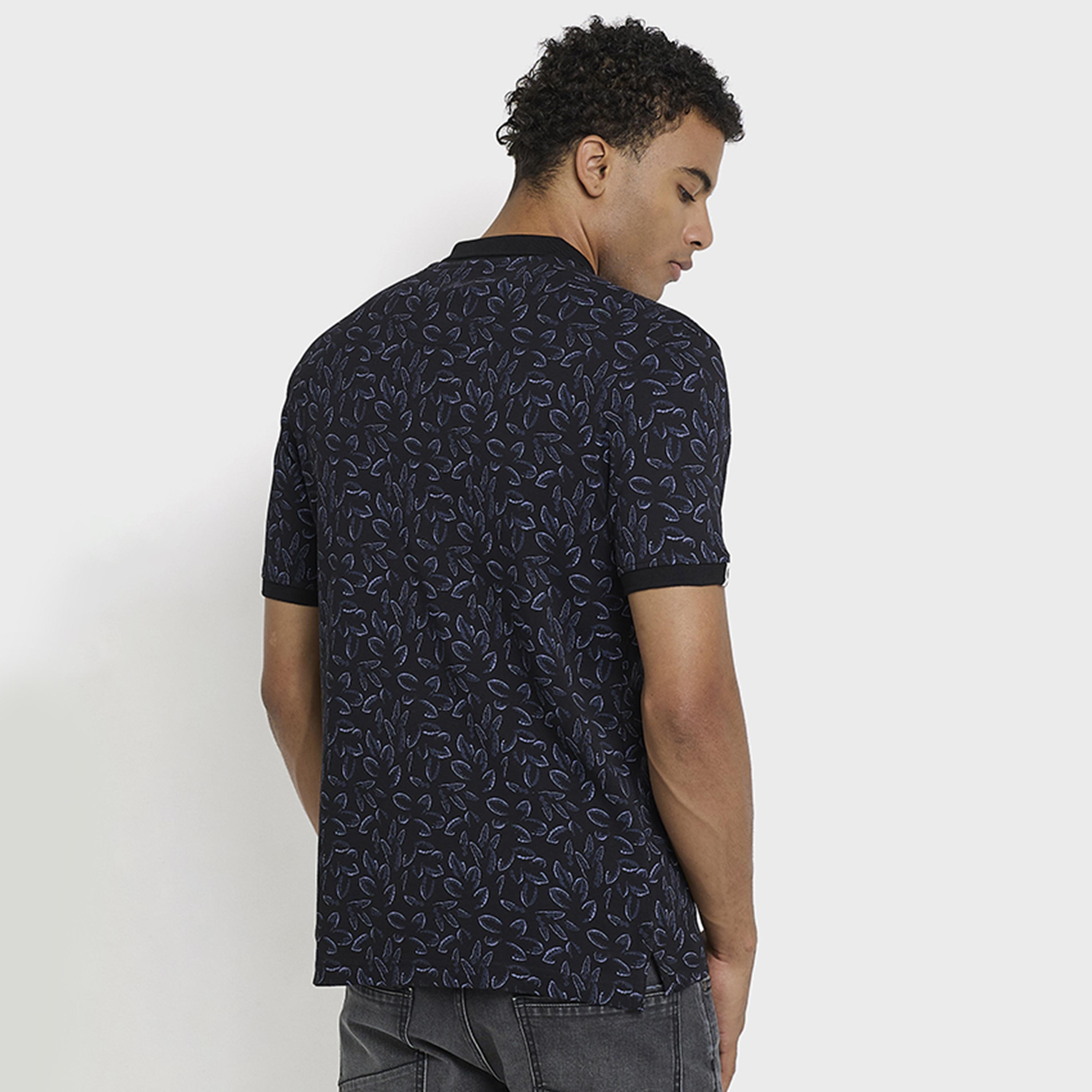 BEN SHERMAN All-Over Printed Collared Short Sleeves Men's Polo T-Shirt-men-clothing-tshirtsandpolos-polos-image-4