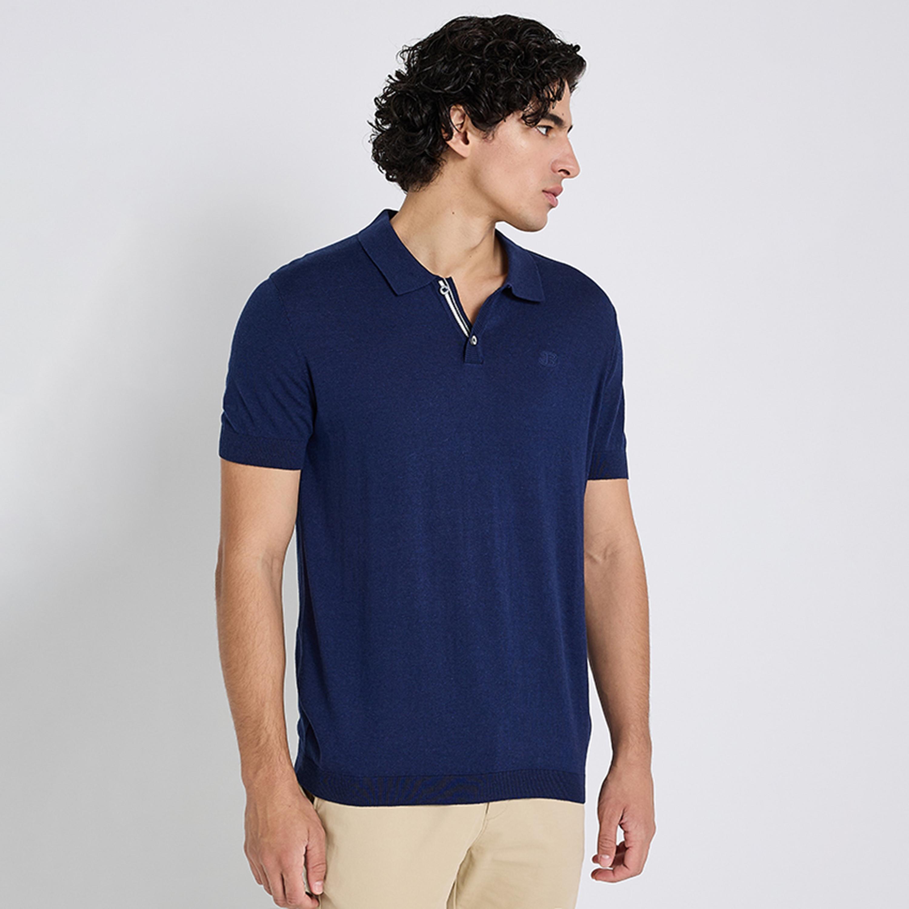 BEN SHERMAN Plain Collared Short Sleeves Men's Polo T-Shirt-men-clothing-tshirtsandpolos-polos-image-9
