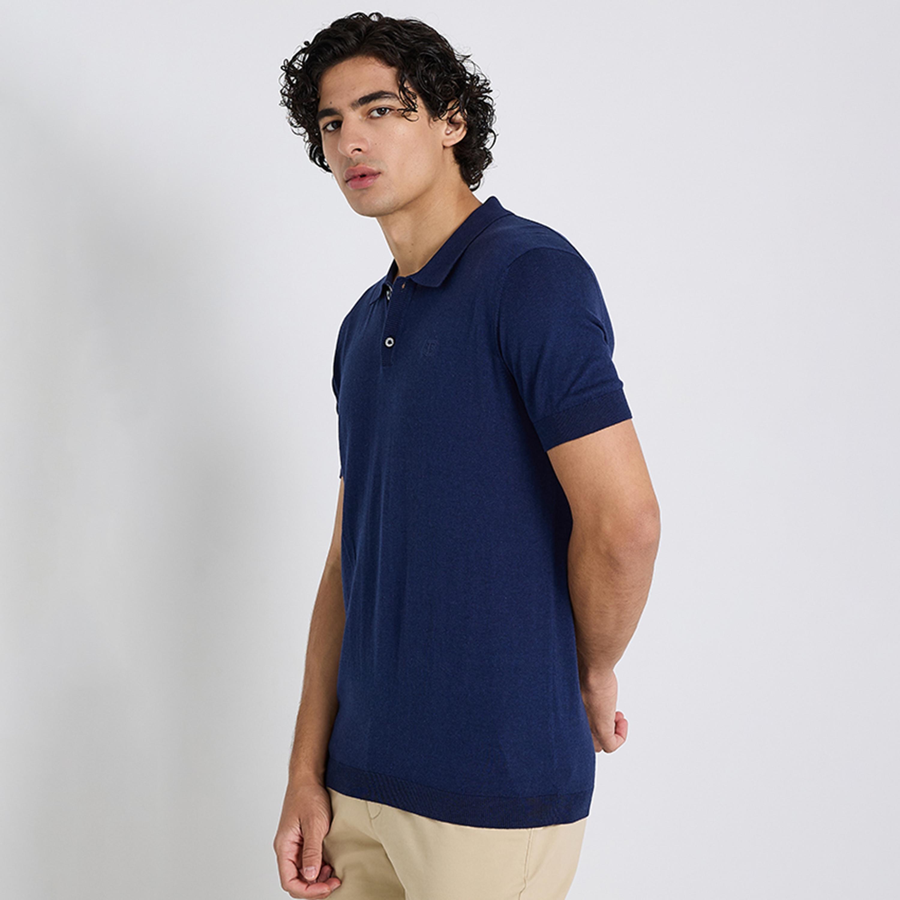 BEN SHERMAN Plain Collared Short Sleeves Men's Polo T-Shirt-men-clothing-tshirtsandpolos-polos-image-11